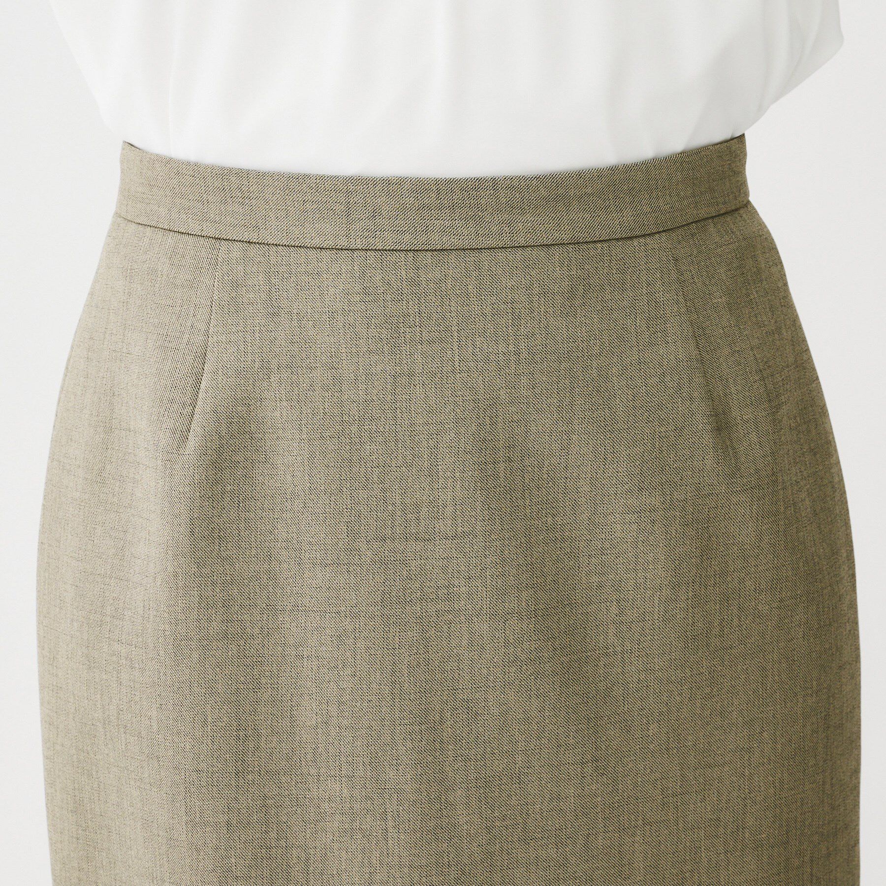 UNTITLED「【洗える/お仕事スーツ】ドライメランジ タイトスカート」|スカート|