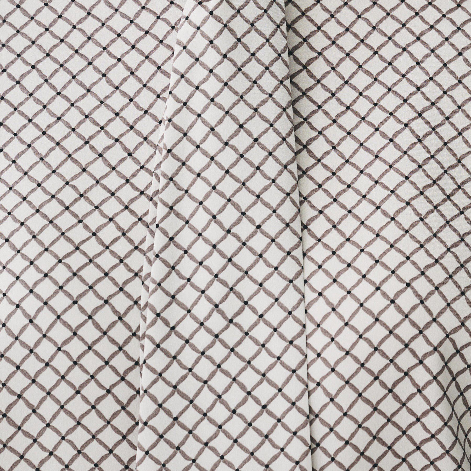 UNTITLED「【ボウタイ/通勤スーツ/オフィス】スクエアプリントブラウス」|シャツ・ブラウス|