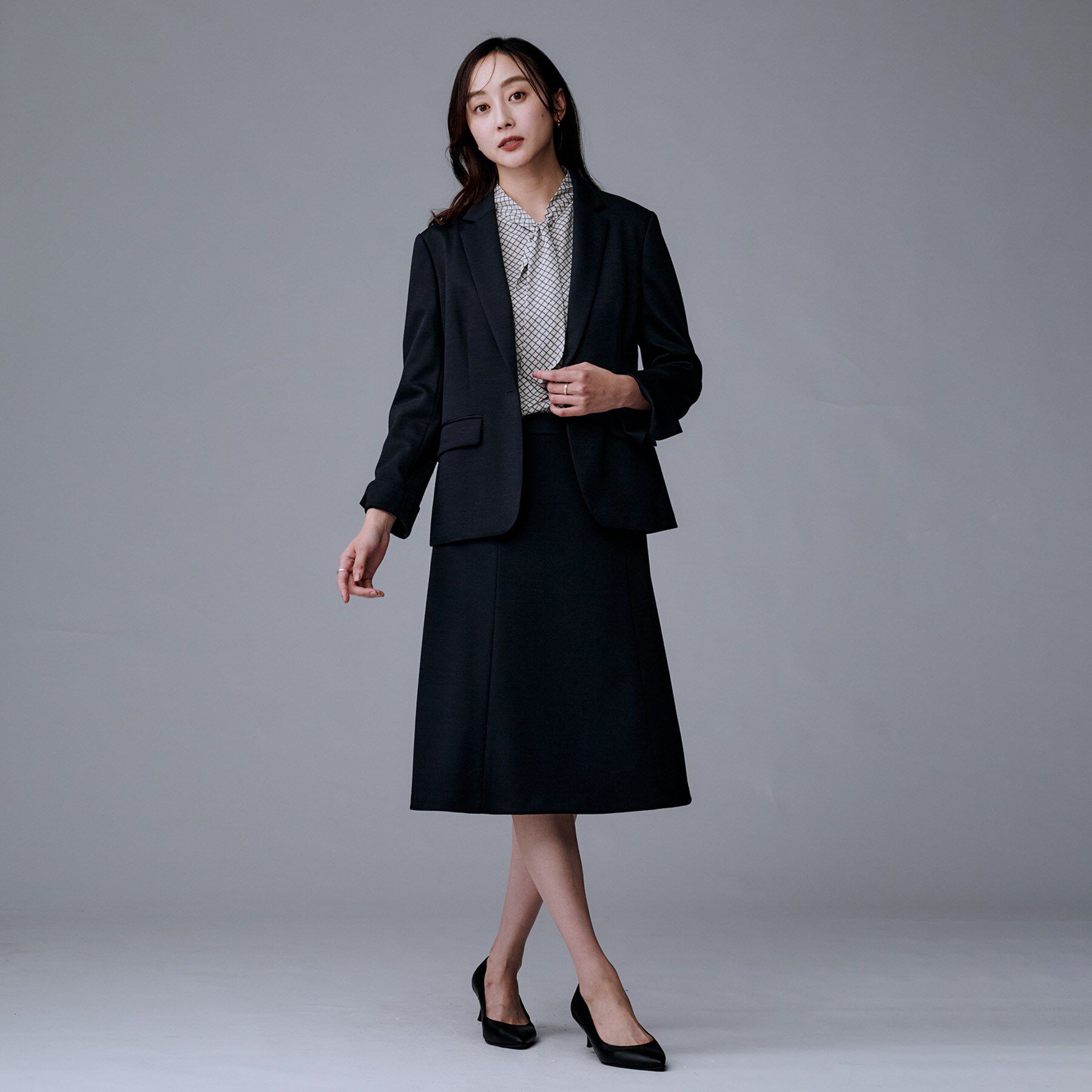 UNTITLED「【洗えるスーツ／ストレッチ】ウール混ジャージ テーラードジャケット」|テーラードジャケット|