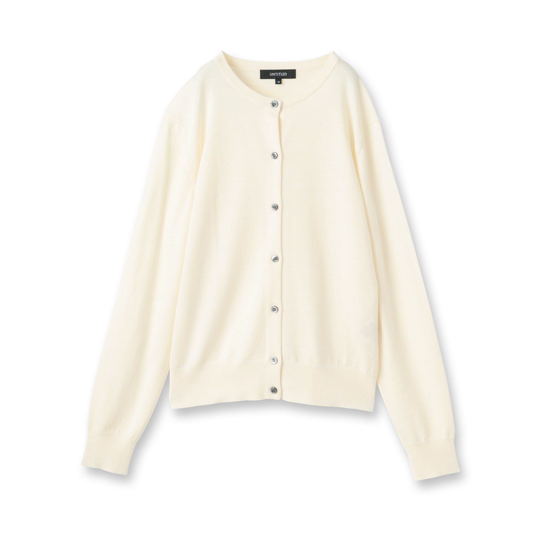 UNTITLED「【洗える/アンサンブル可/ウール100%】ウールクルーカーディガン」|カーディガン|