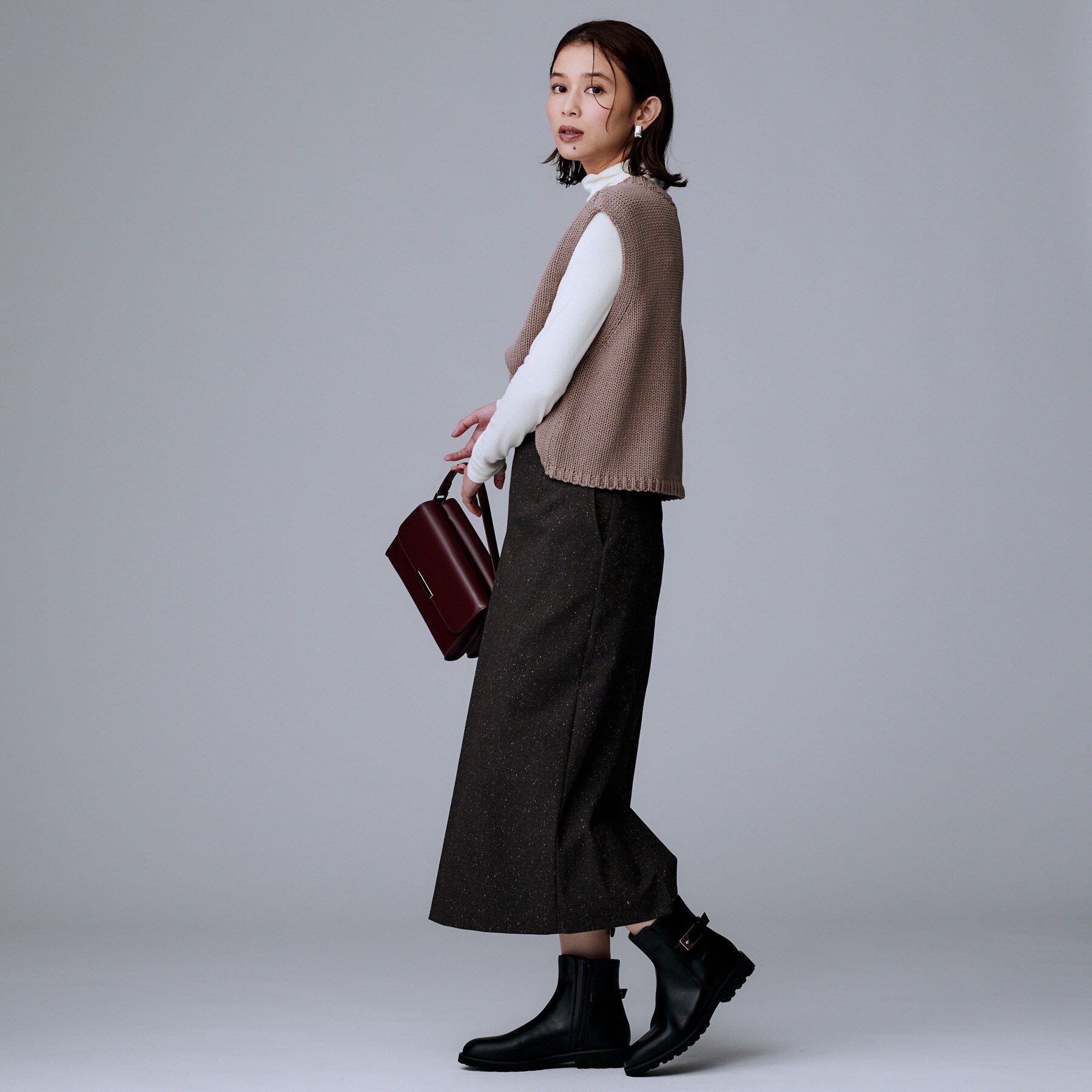 UNTITLED「【軽量】バックルジョッキーブーツ」|ショートブーツ|