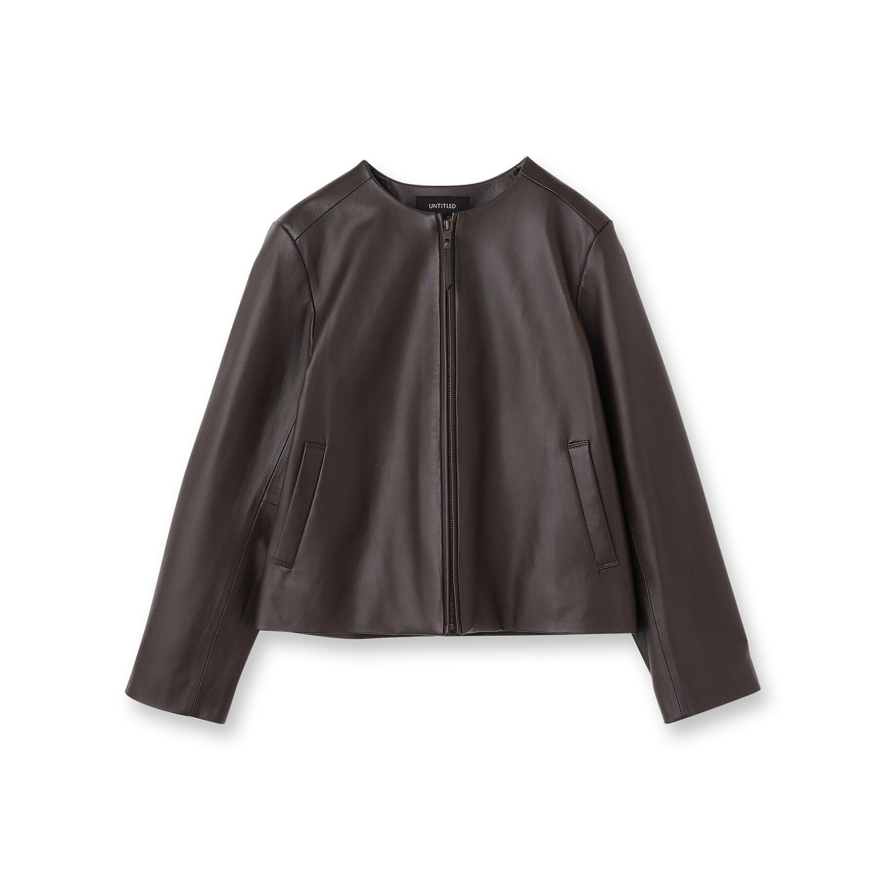 UNTITLED「【着丈短め/柔らかな質感】ラムレザージャケット」|ライダースジャケット|