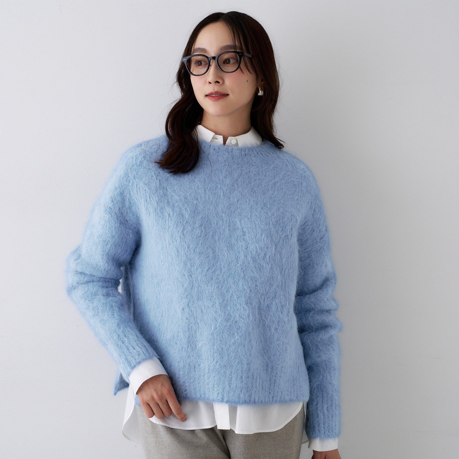 UNTITLED「【ゆったり】アルパカ混シャギーニット」|ニット・セーター|