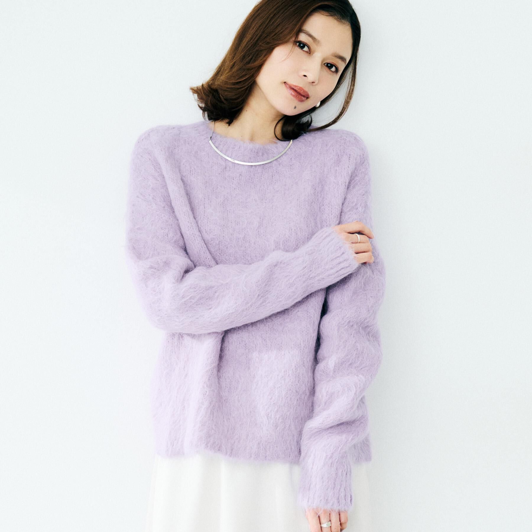 UNTITLED「【ゆったり】アルパカ混シャギーニット」|ニット・セーター|