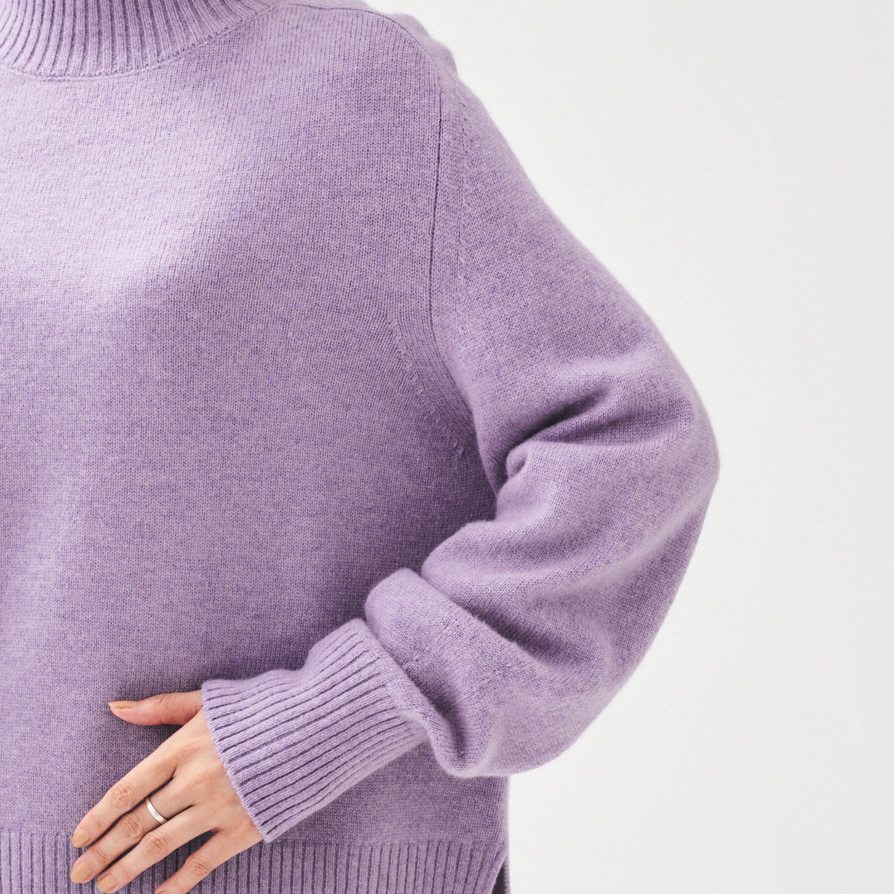 UNTITLED「【8色展開/洗える】ウールカシミヤ ハイネックニット」|ニット・セーター|