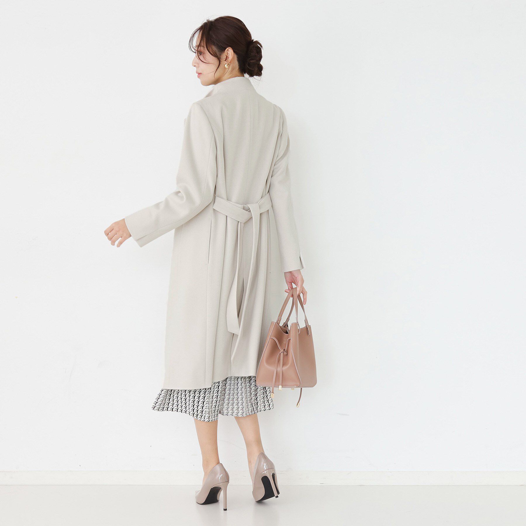 COUP DE CHANCE「【カシミヤ混／日本製】Iラインスタンドウィングカラーコート」|その他|