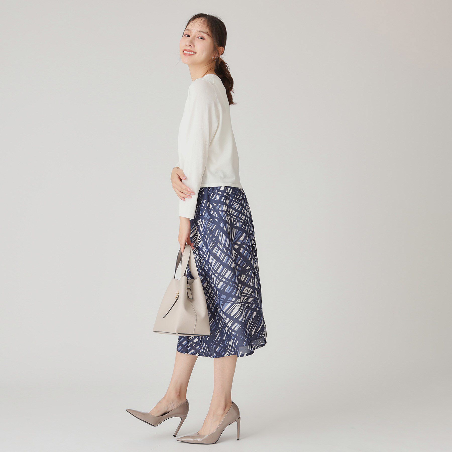 COUP DE CHANCE「【手洗い可/軽量】シンプルラメ混カーディガン」|カーディガン|