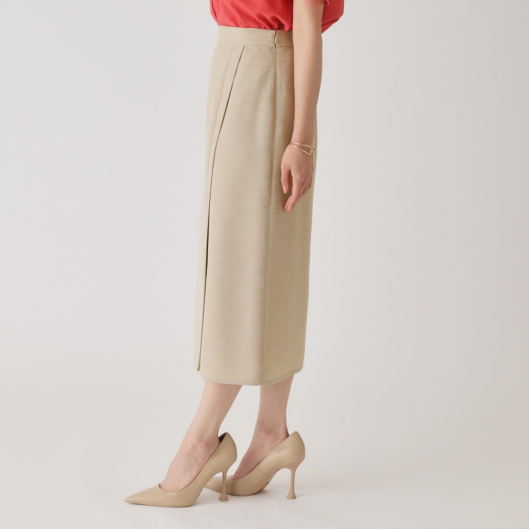 COUP DE CHANCE「【手洗い可／日本製】きれいめデザインタイトスカート」|スカート|