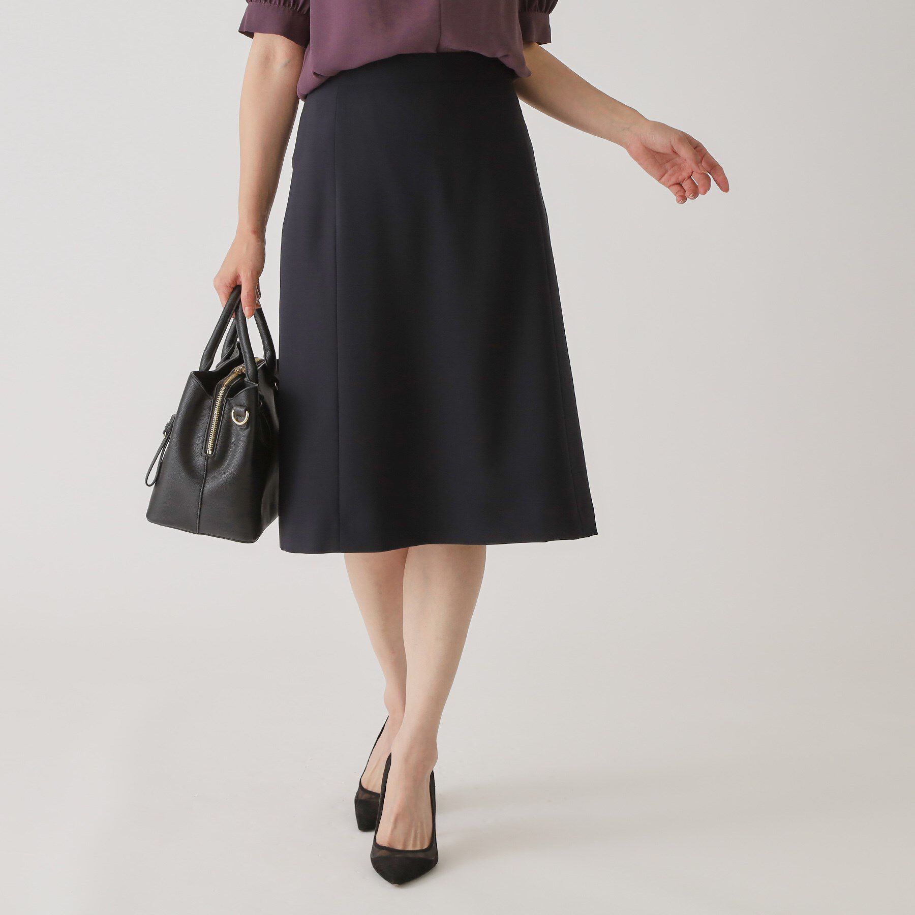 COUP DE CHANCE「【手洗い可／日本製】セミフレアスカート」|スカート|