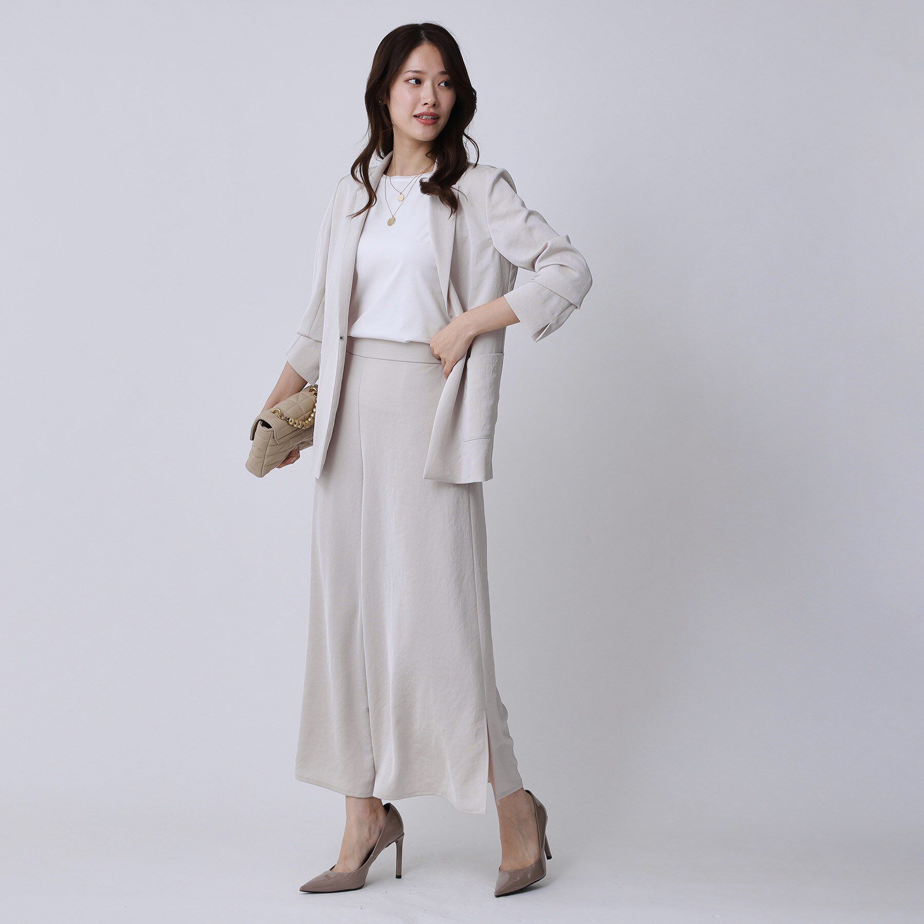 COUP DE CHANCE「【手洗い可／日本製】サイドスリット入りワイドパンツ」|その他|