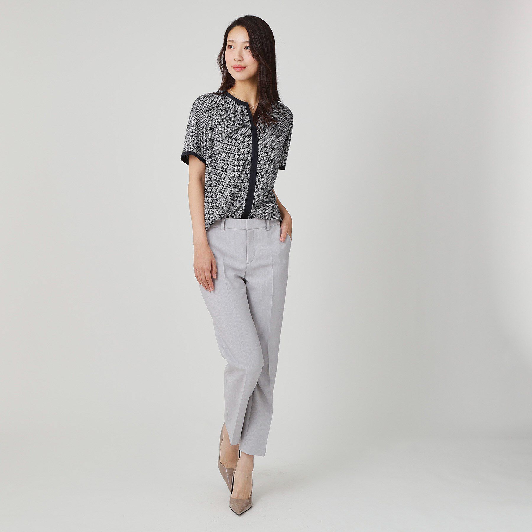 COUP DE CHANCE「【手洗い可／日本製】柄トップス」|シャツ・ブラウス|