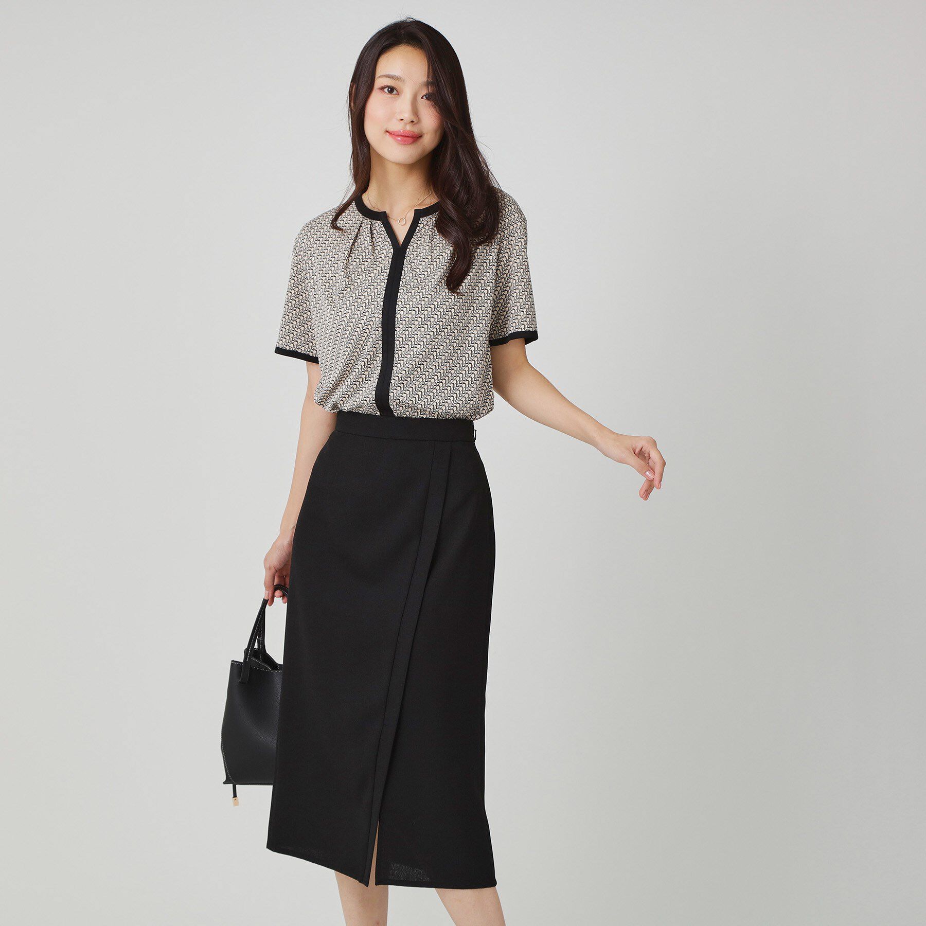 COUP DE CHANCE「【手洗い可／日本製】柄トップス」|シャツ・ブラウス|