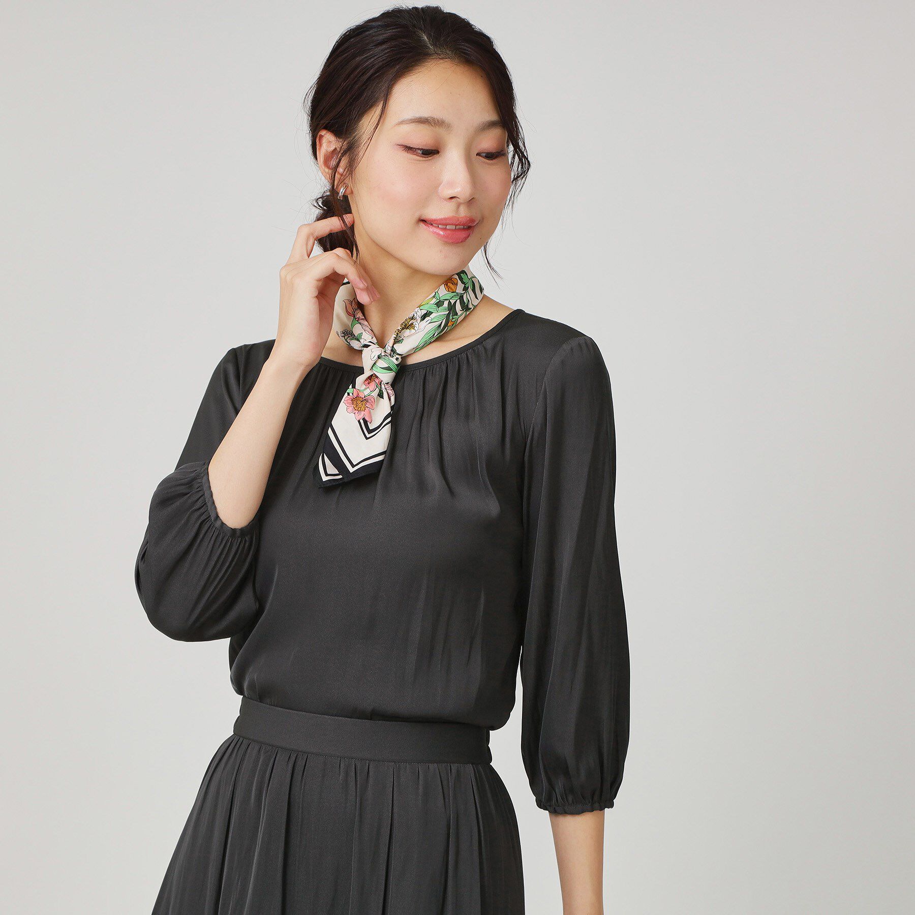 COUP DE CHANCE「【手洗い可／セットアップ可】エアリーなギャザーブラウス」|シャツ・ブラウス|