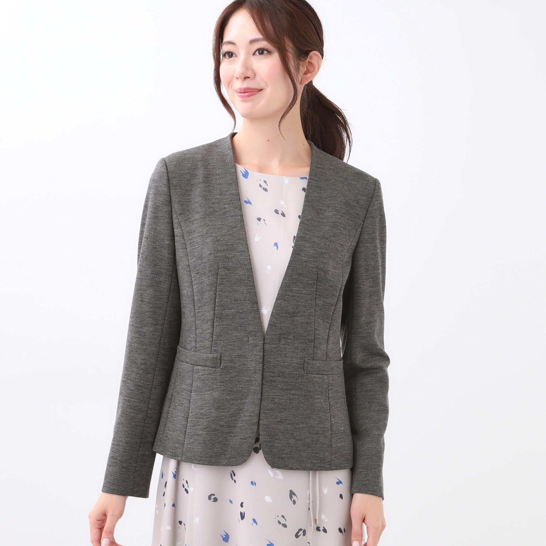 Reflect「【匠シリーズ／すっきり見え／セットアップ可】匠ジャケット／ノーカラー」|ノーカラージャケット|