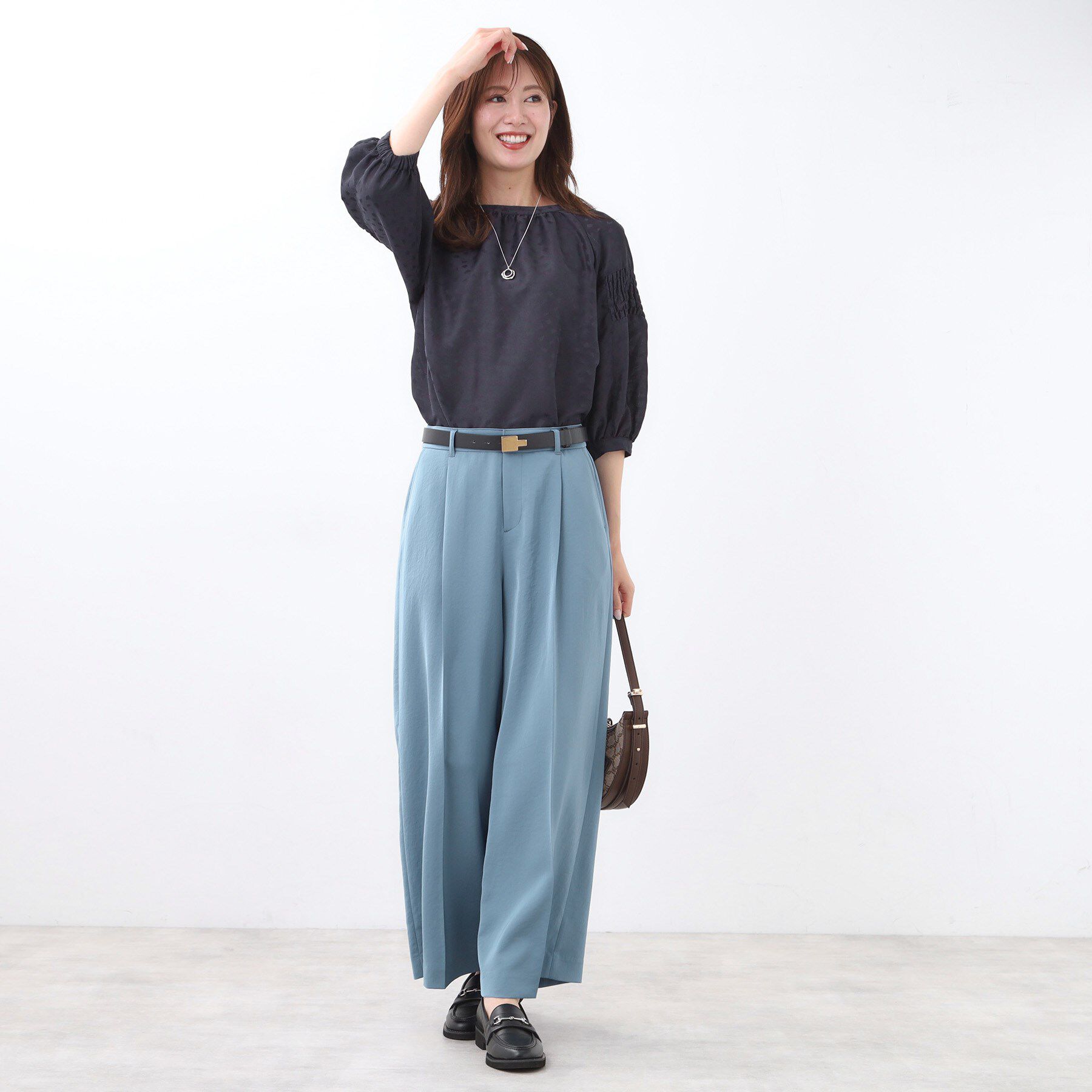 Reflect「【透けない】フルレングスワイドストレートパンツ」|その他|