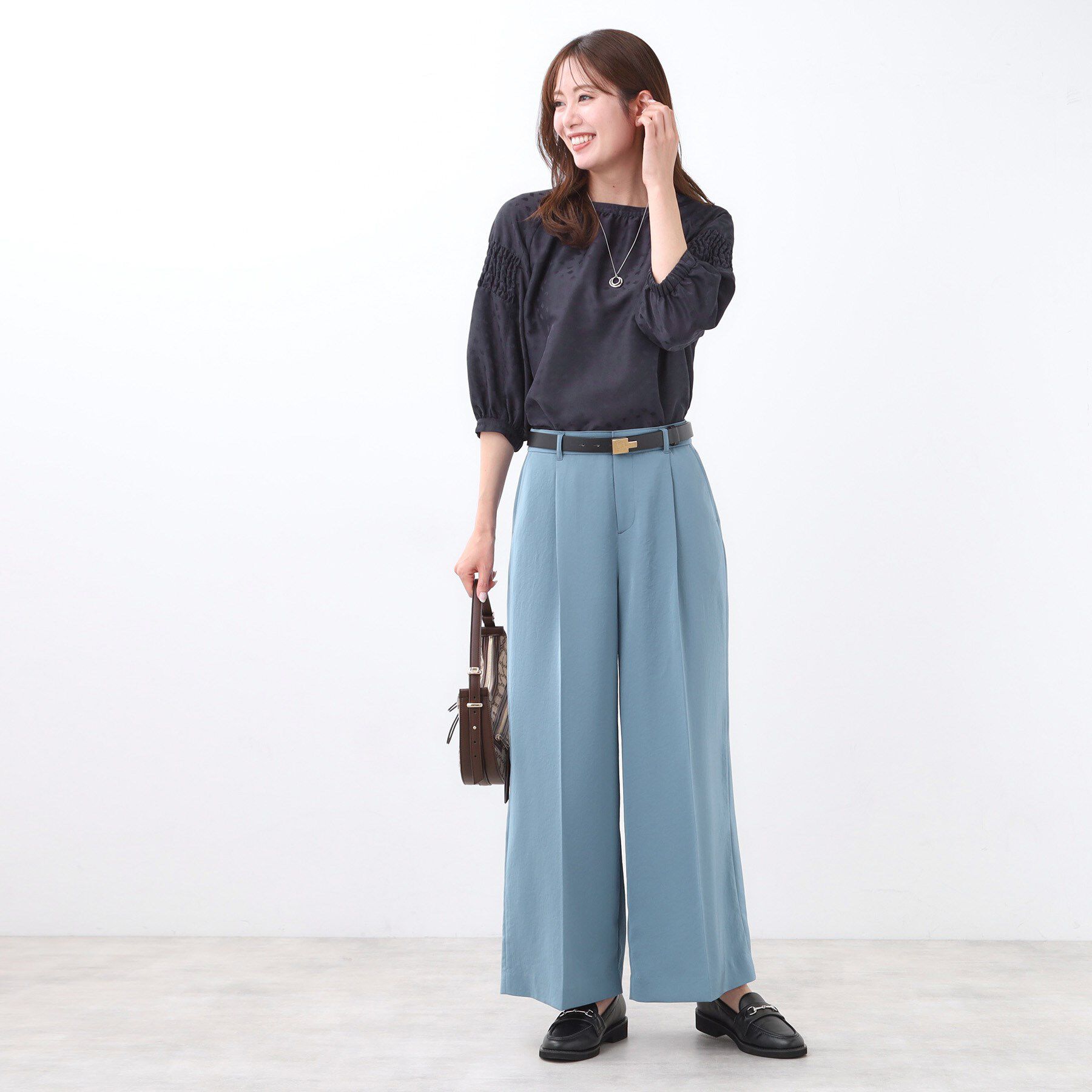 Reflect「【透けない】フルレングスワイドストレートパンツ」|その他|