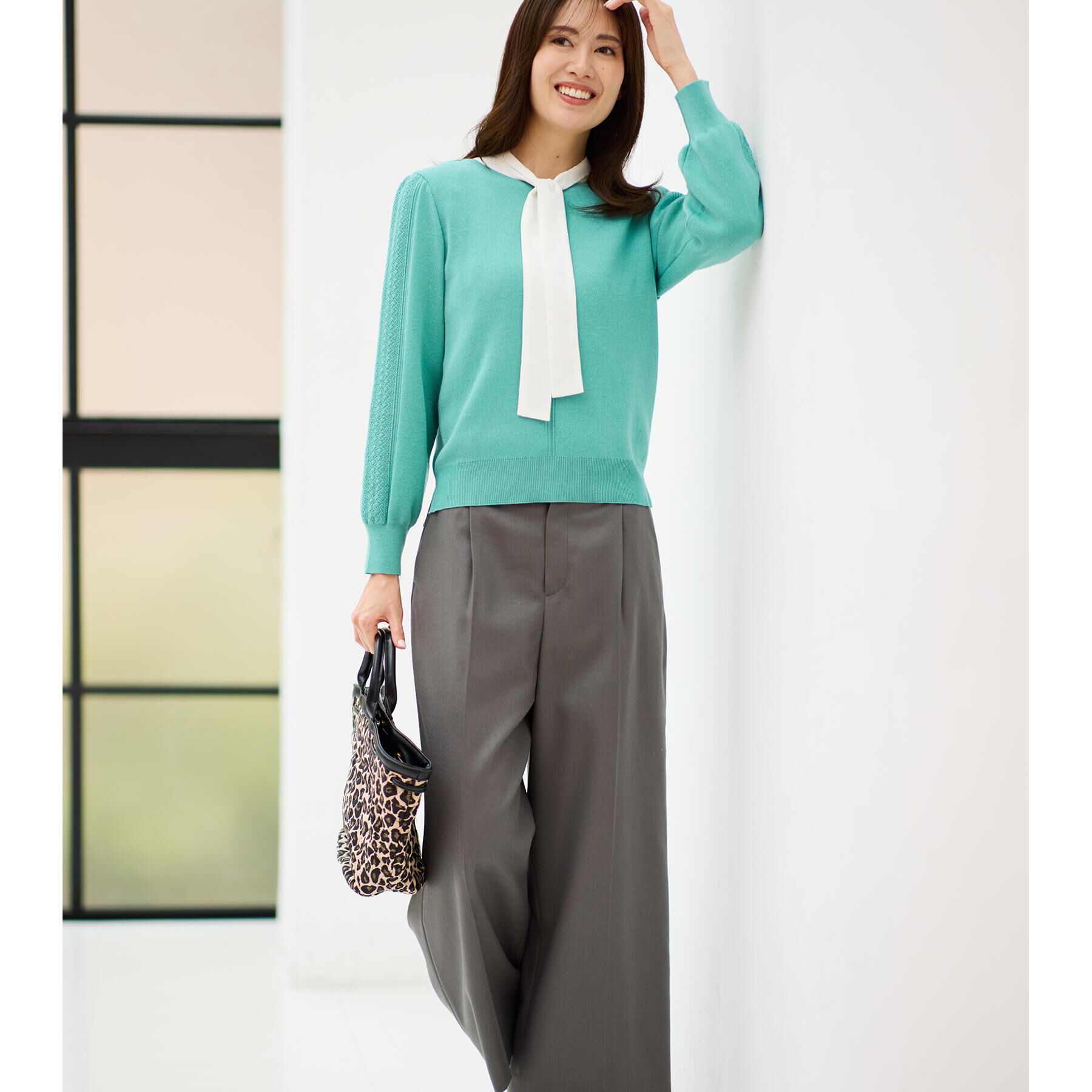 Reflect「【選べる8色／スカートにもパンツにも◎】ウール混ボートネックニット」|ニット・セーター|