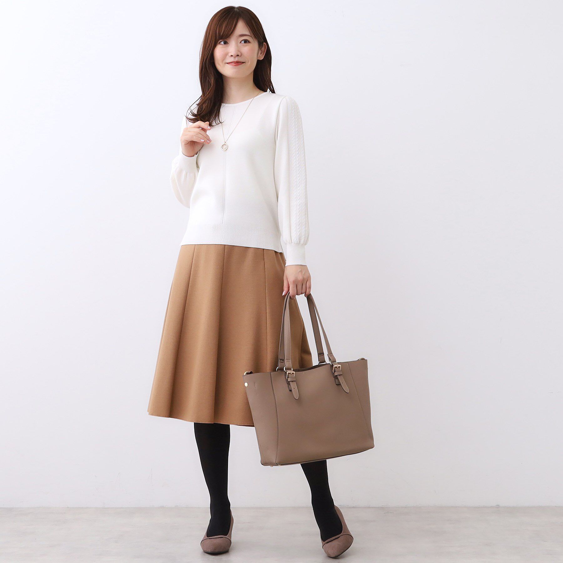 Reflect「【選べる8色／スカートにもパンツにも◎】ウール混ボートネックニット」|ニット・セーター|