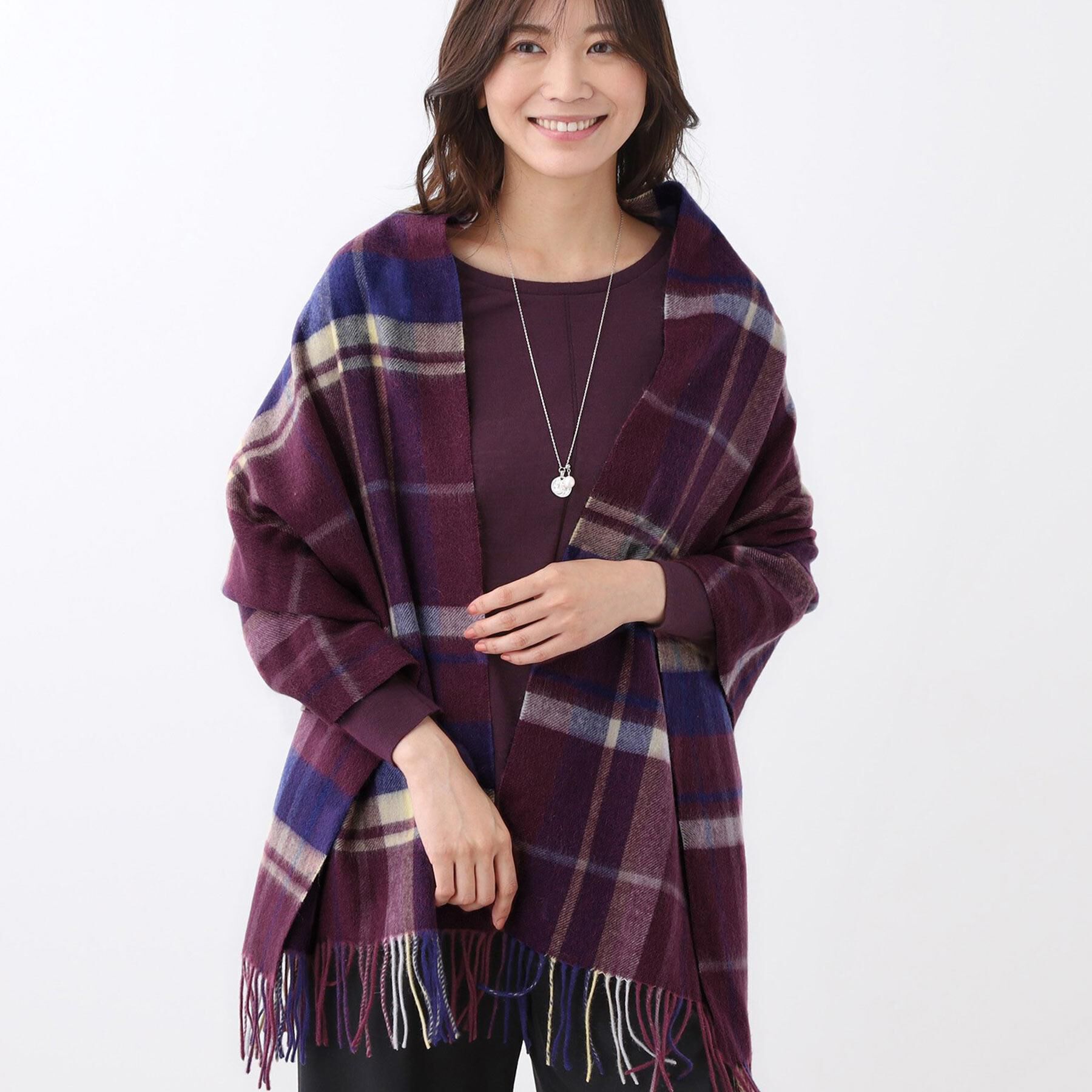 Reflect「【寒さ対策／コーディネートのポイントに◎】ウォッシャブルストール」|ストール|ボルドー(264)