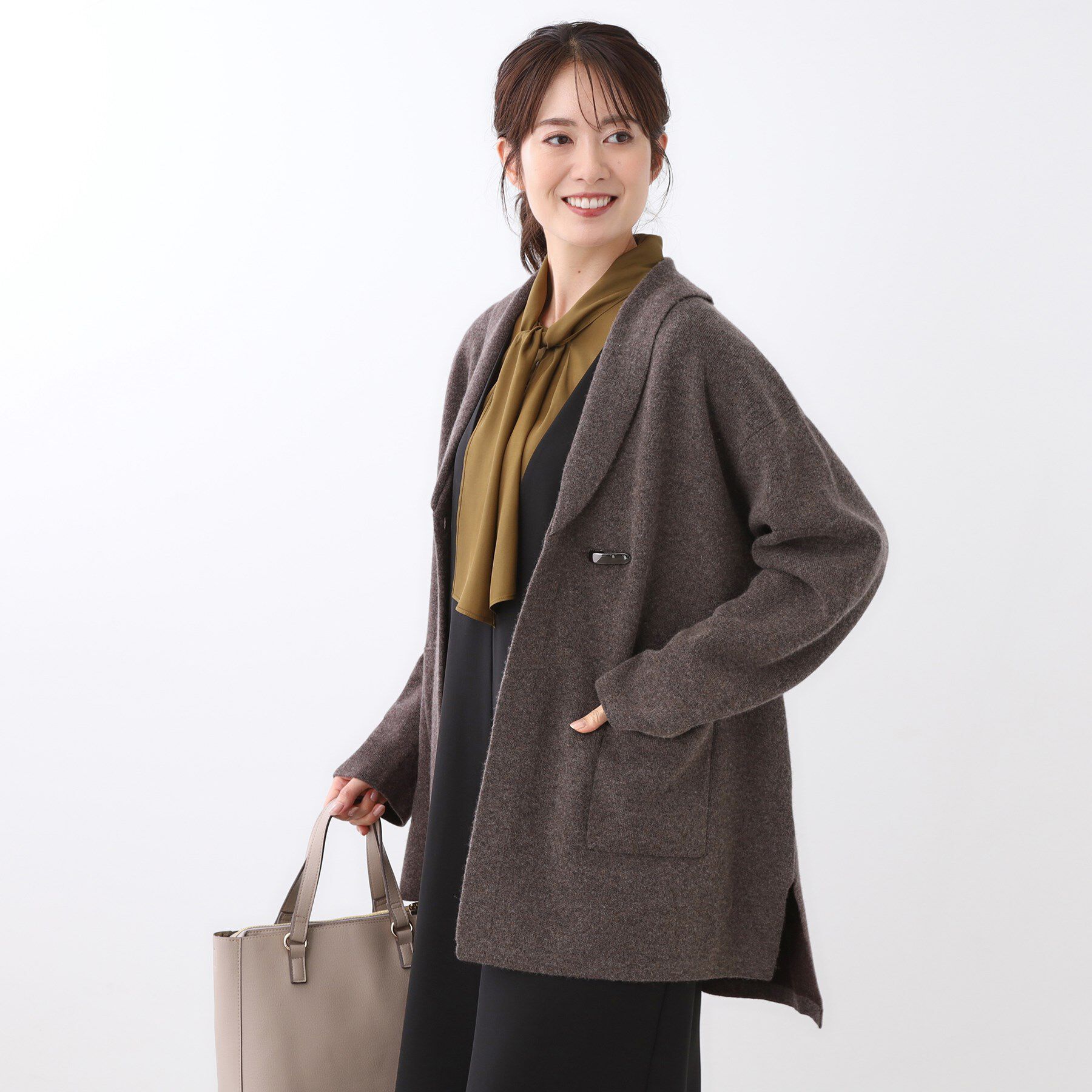 Reflect「【ライトアウター／気軽な羽織に◎】オフボディカーディガン」|カーディガン|