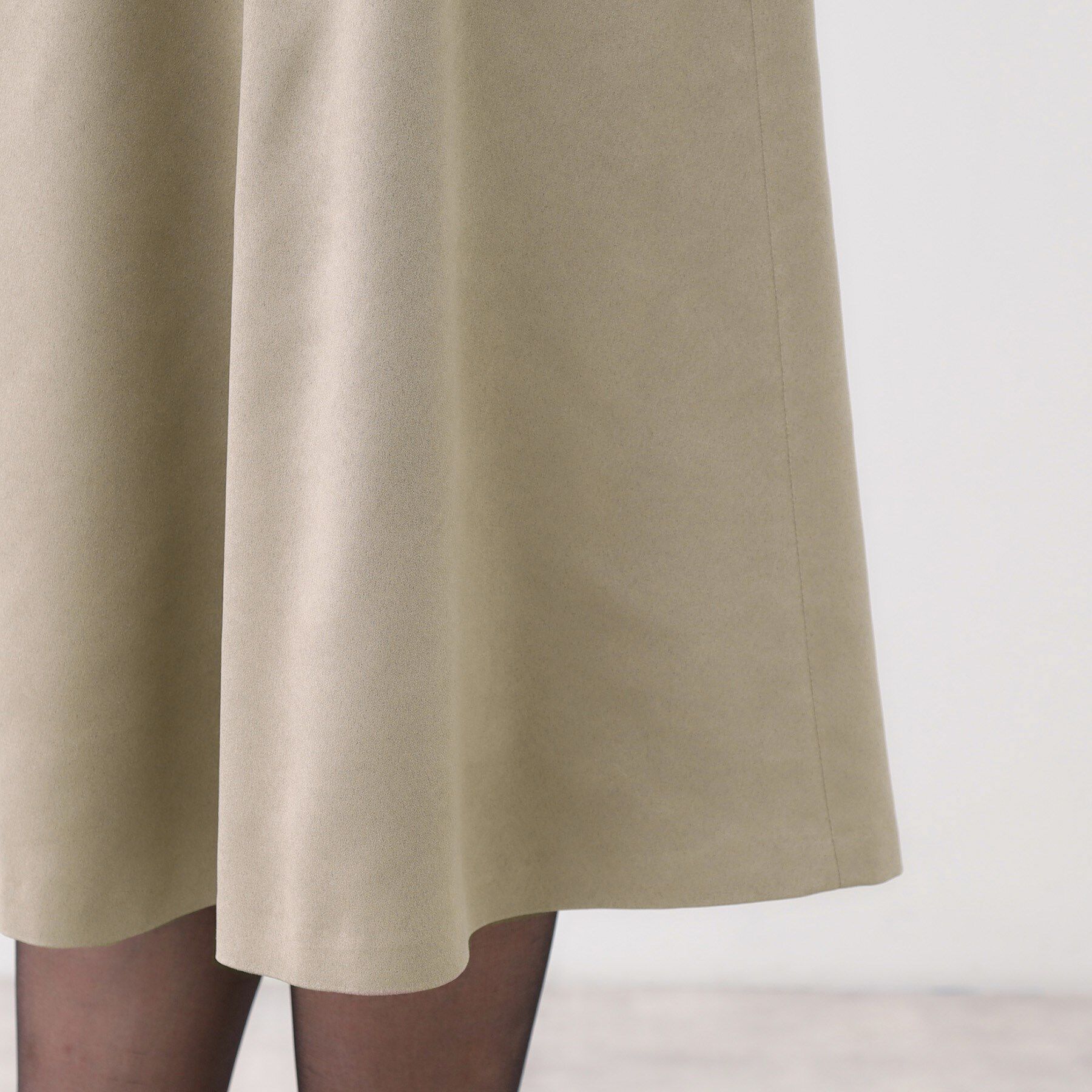 Reflect「【ジャケット合わせにぴったり◎】スエードライクフレアスカート」|スカート|