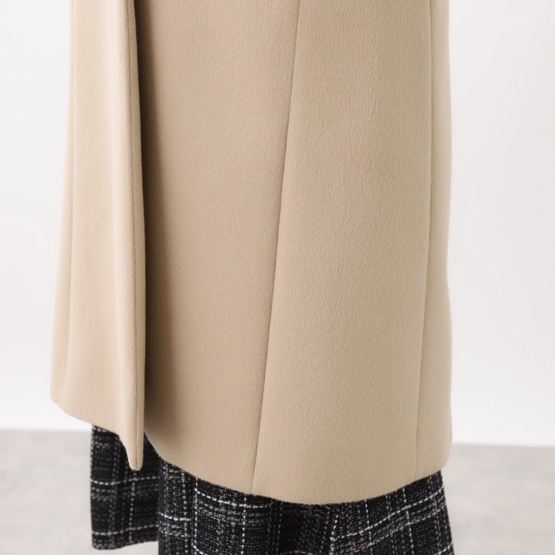 Reflect「【選べる6色】テーラードカラーロングウール混コート」|チェスターコート|