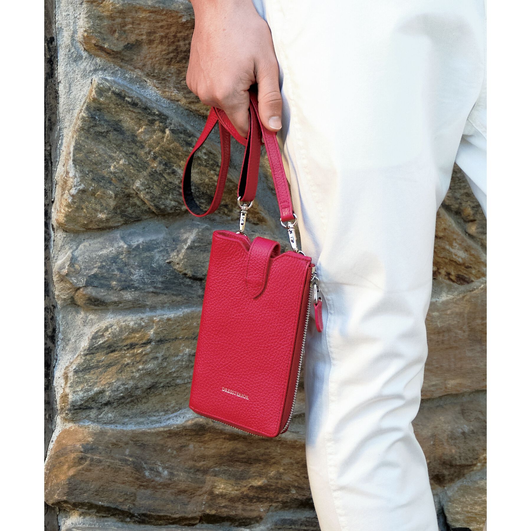 DRESSTERIOR「【Safari5月号掲載】イタリアレザースマホショルダーバッグ」|ショルダー・メッセンジャー|