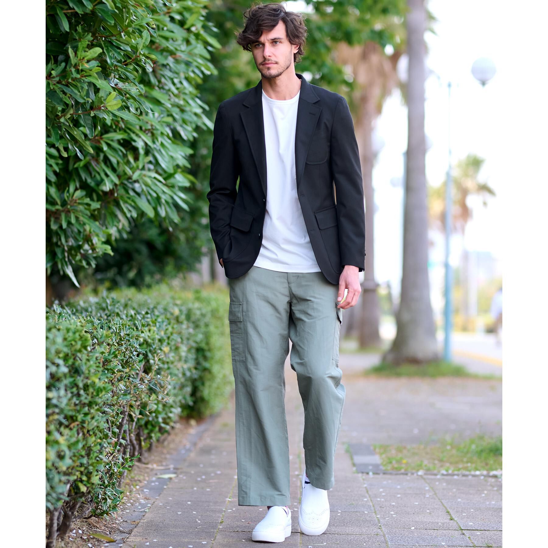 DRESSTERIOR「ウールブレンド コンフォータブルジャケット」|テーラードジャケット|