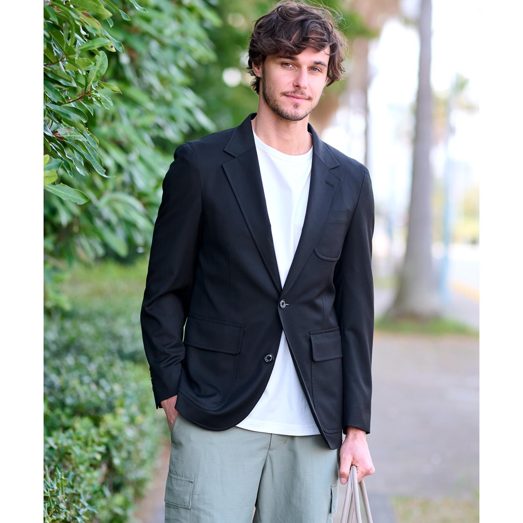 DRESSTERIOR「ウールブレンド コンフォータブルジャケット」|テーラードジャケット|