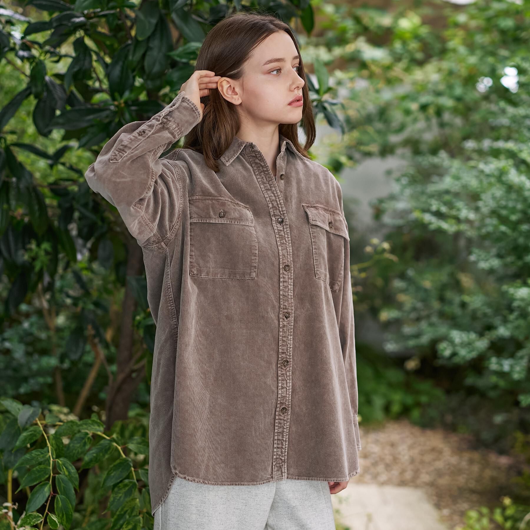 DRESSTERIOR「【洗える/抜け感】コーデュロイガーメントダイシャツ」|シャツ・ブラウス|