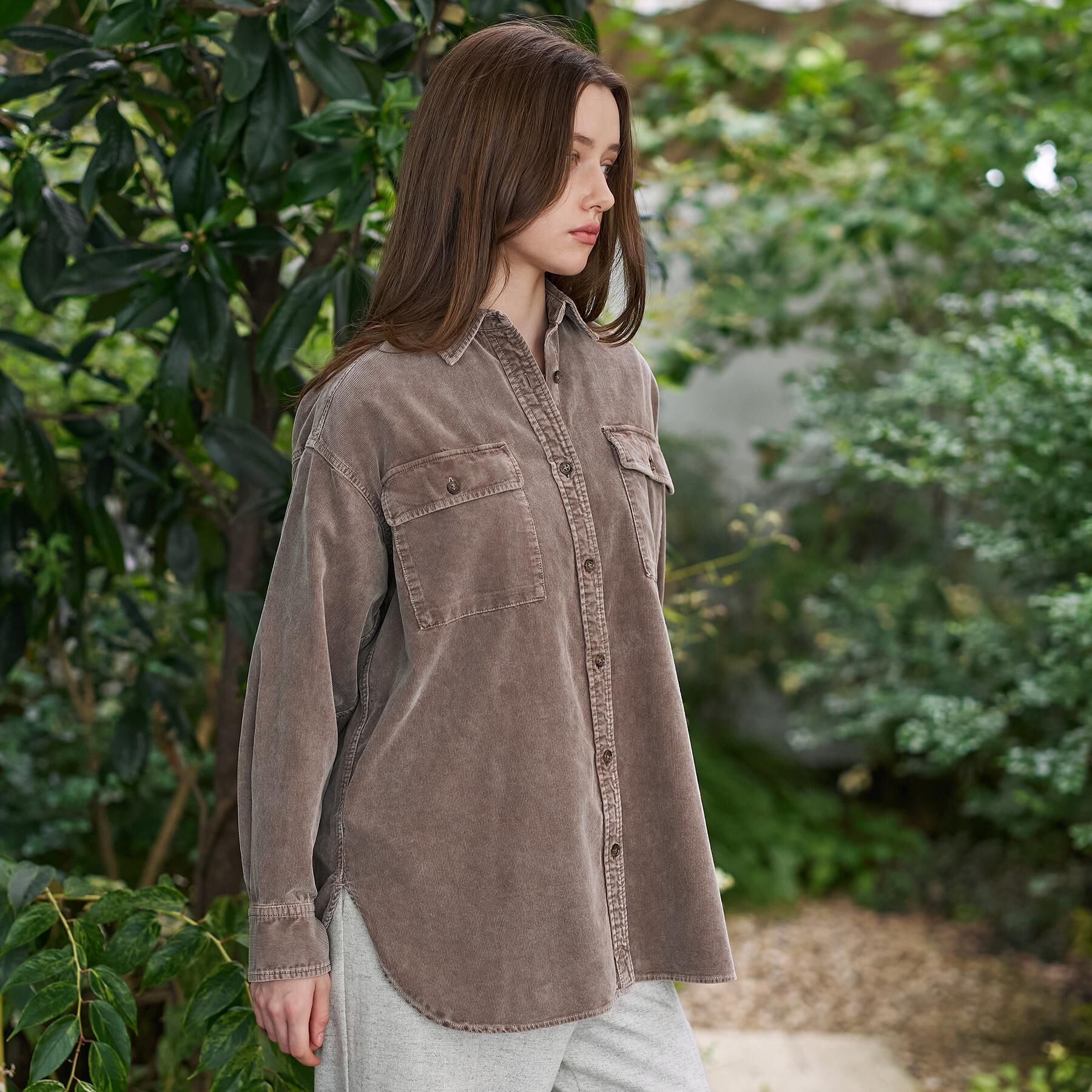 DRESSTERIOR「【洗える/抜け感】コーデュロイガーメントダイシャツ」|シャツ・ブラウス|