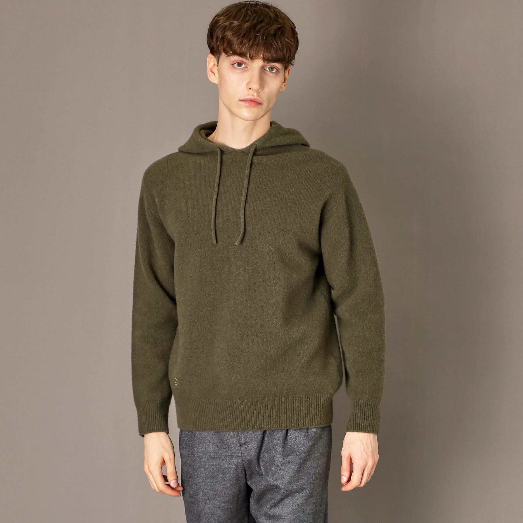 DRESSTERIOR「カシミヤブレンドフードニット」|ニット・セーター|