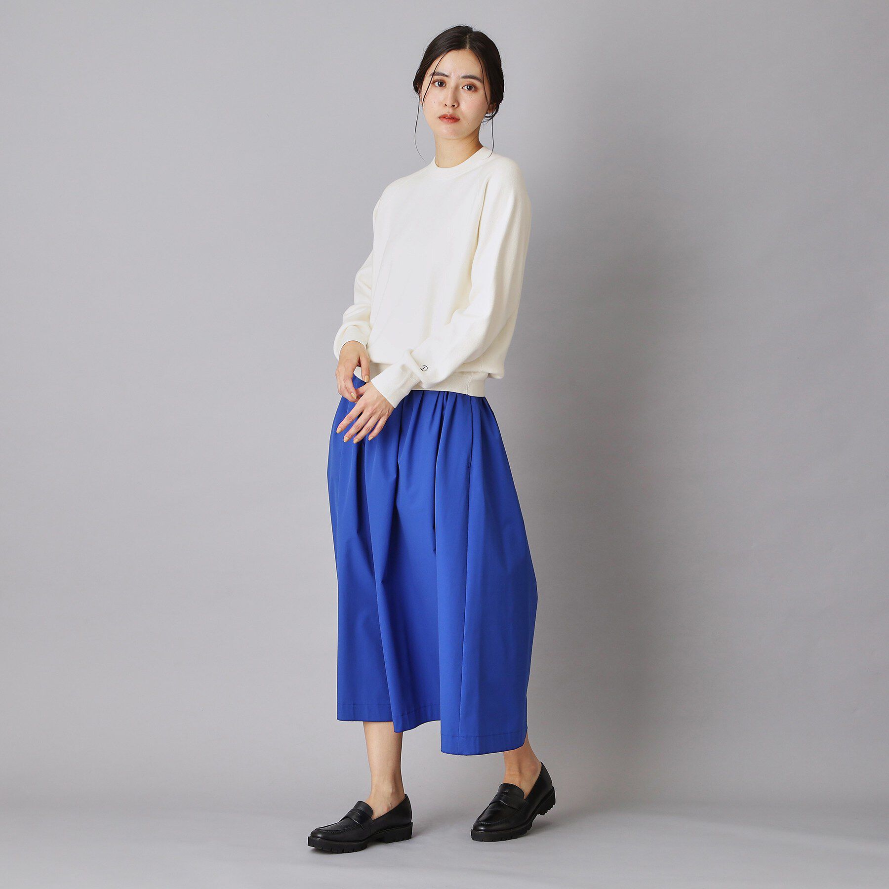 DRESSTERIOR「ウォッシャブルコットンカシミヤプルオーバーニット」|ニット・セーター|