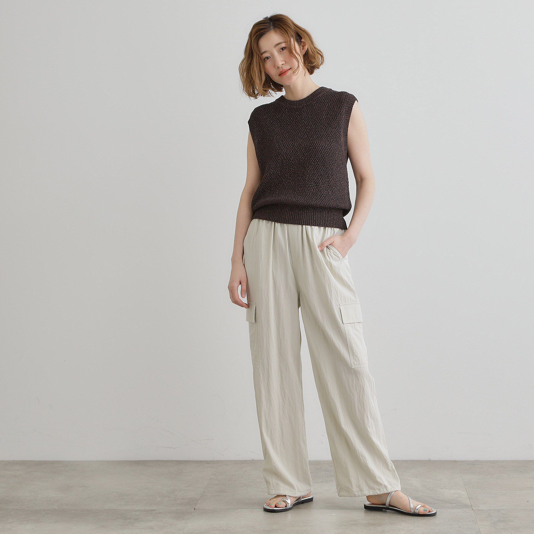 grove「【ひんやり】2WAYツイルカーゴパンツ」|その他|