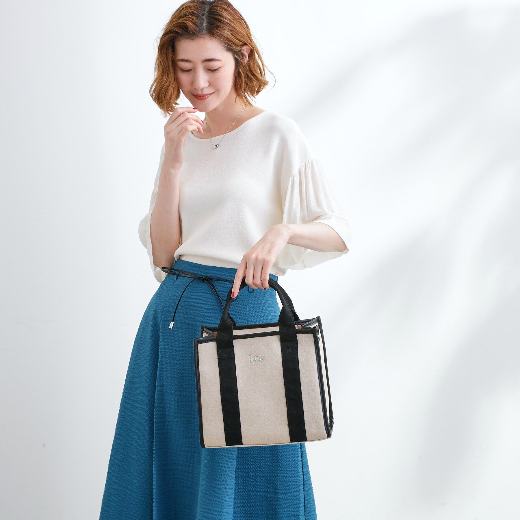 grove「【Lee別注】パイピングスクエア2WAYトート」|トートバッグ|