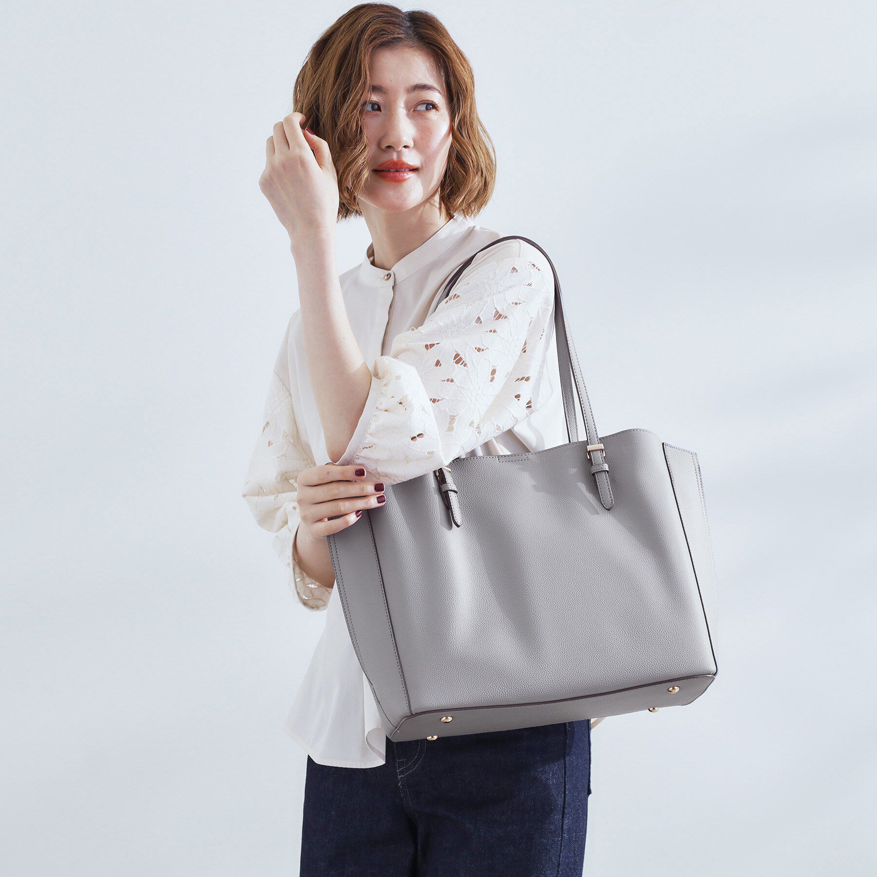 grove「【人間工学・A4】サイドスリットトート」|トートバッグ|