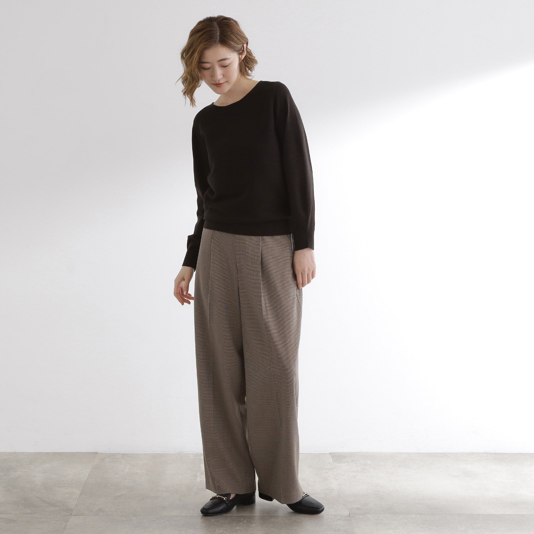 grove「【最終お値下げ！】ガーターボートネックプルオーバー【洗える/毛玉軽減】」|ニット・セーター|