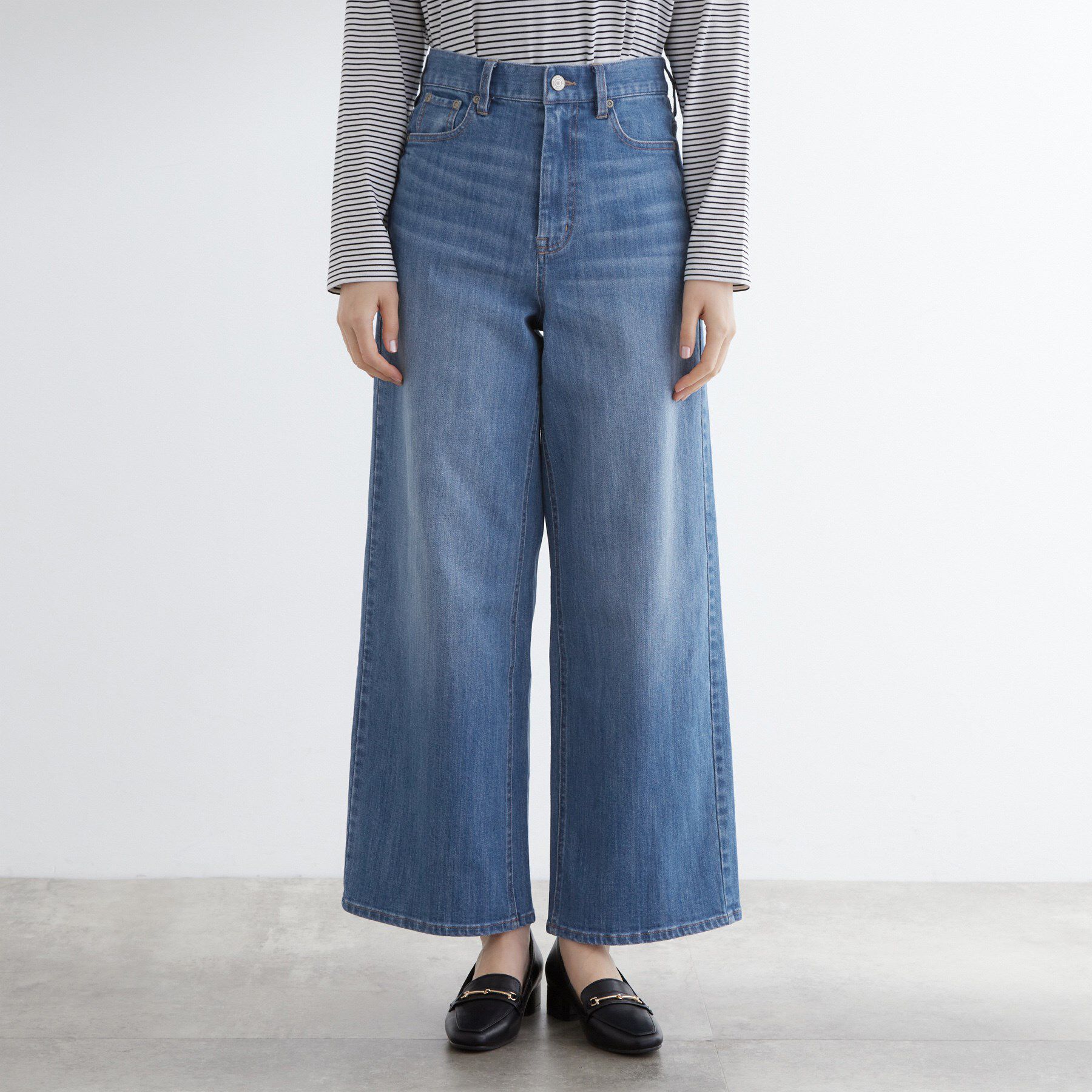 grove「【美シルエット/選べる着丈】大人のためのバギーデニム」|デニム|