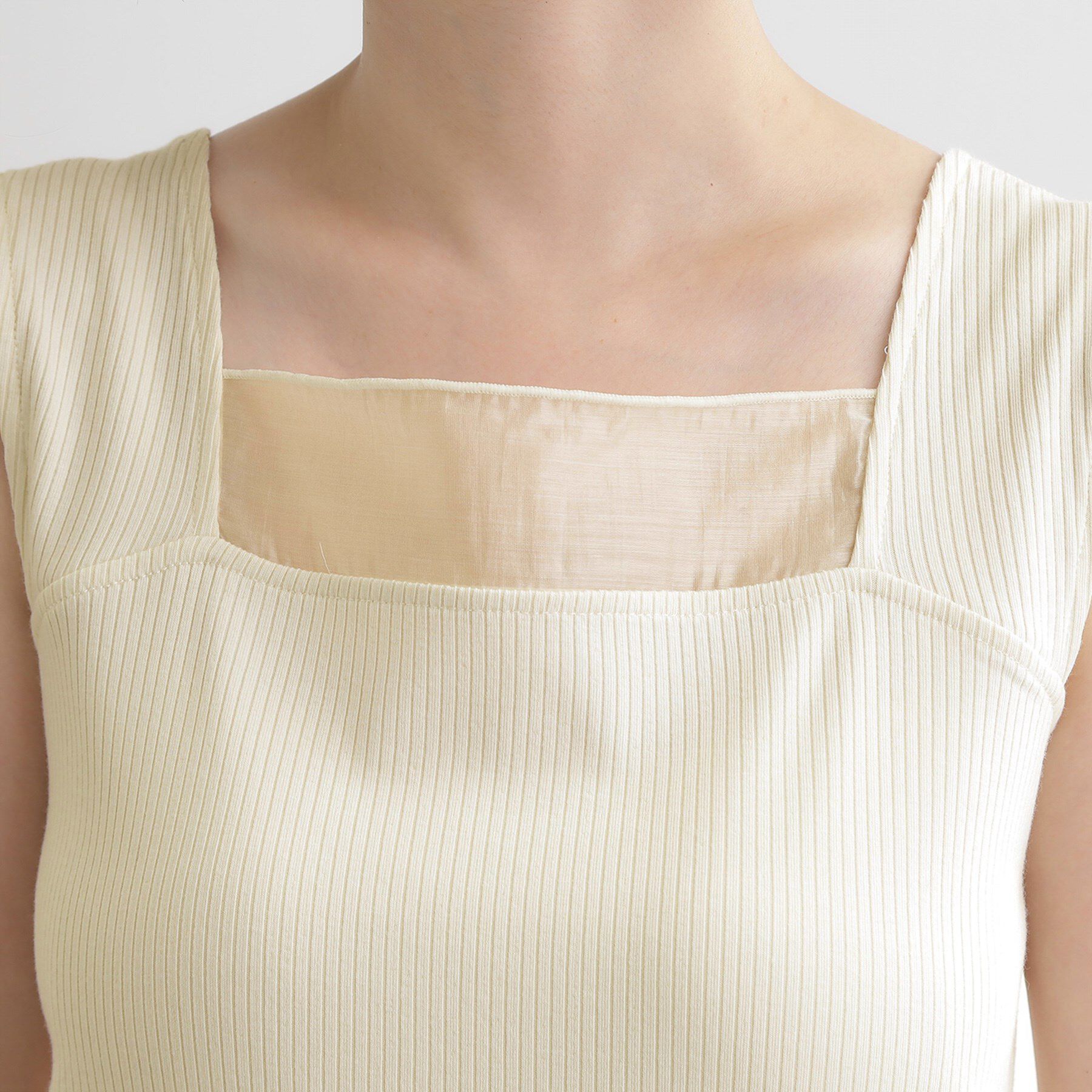 grove「シアードッキングタンクトップ」|キャミソール|