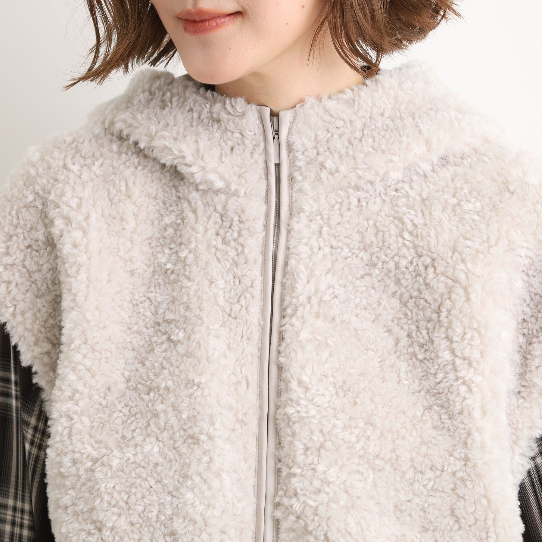 grove「【名品アウター/3WAY・はっ水】ボアライナー付マウンテンパーカ」|ブルゾン・スタジャン|