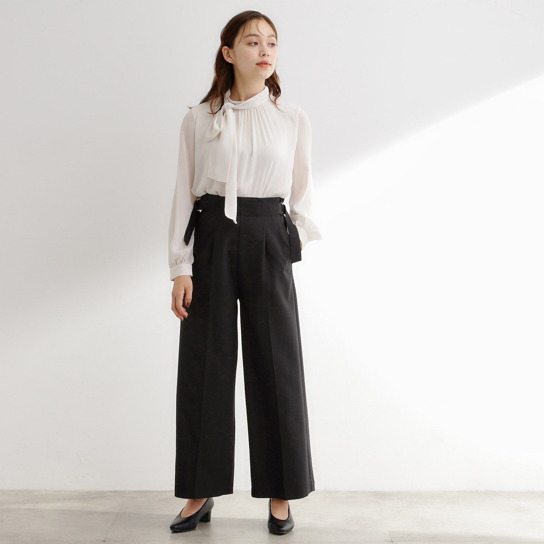 grove「サス付きセンタープレスワイドパンツ」|その他|