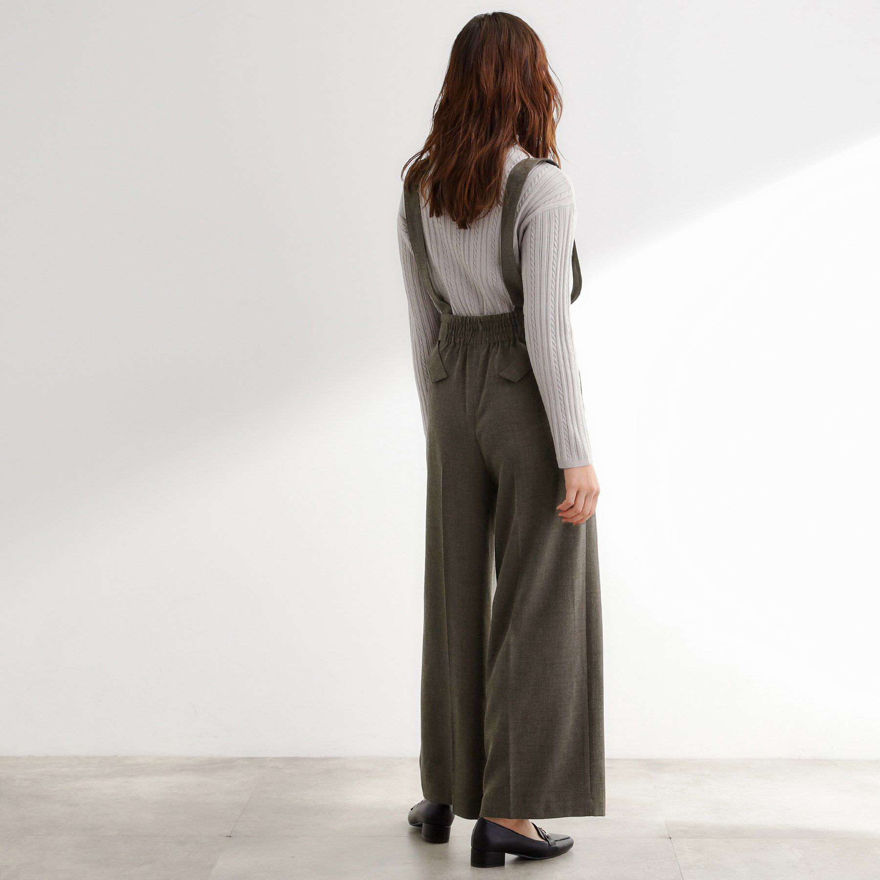 grove「サス付きセンタープレスワイドパンツ」|その他|