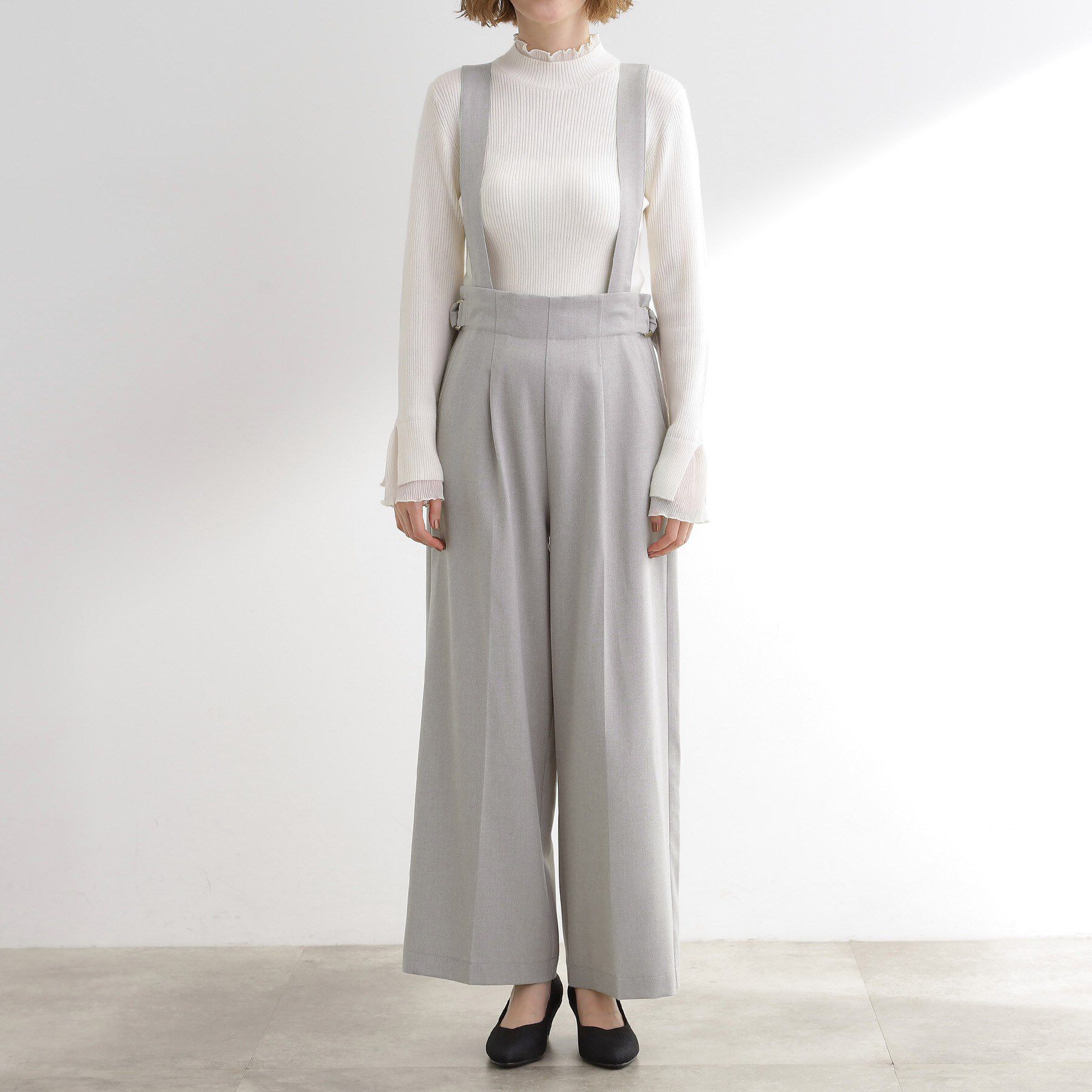 grove「サス付きセンタープレスワイドパンツ」|その他|
