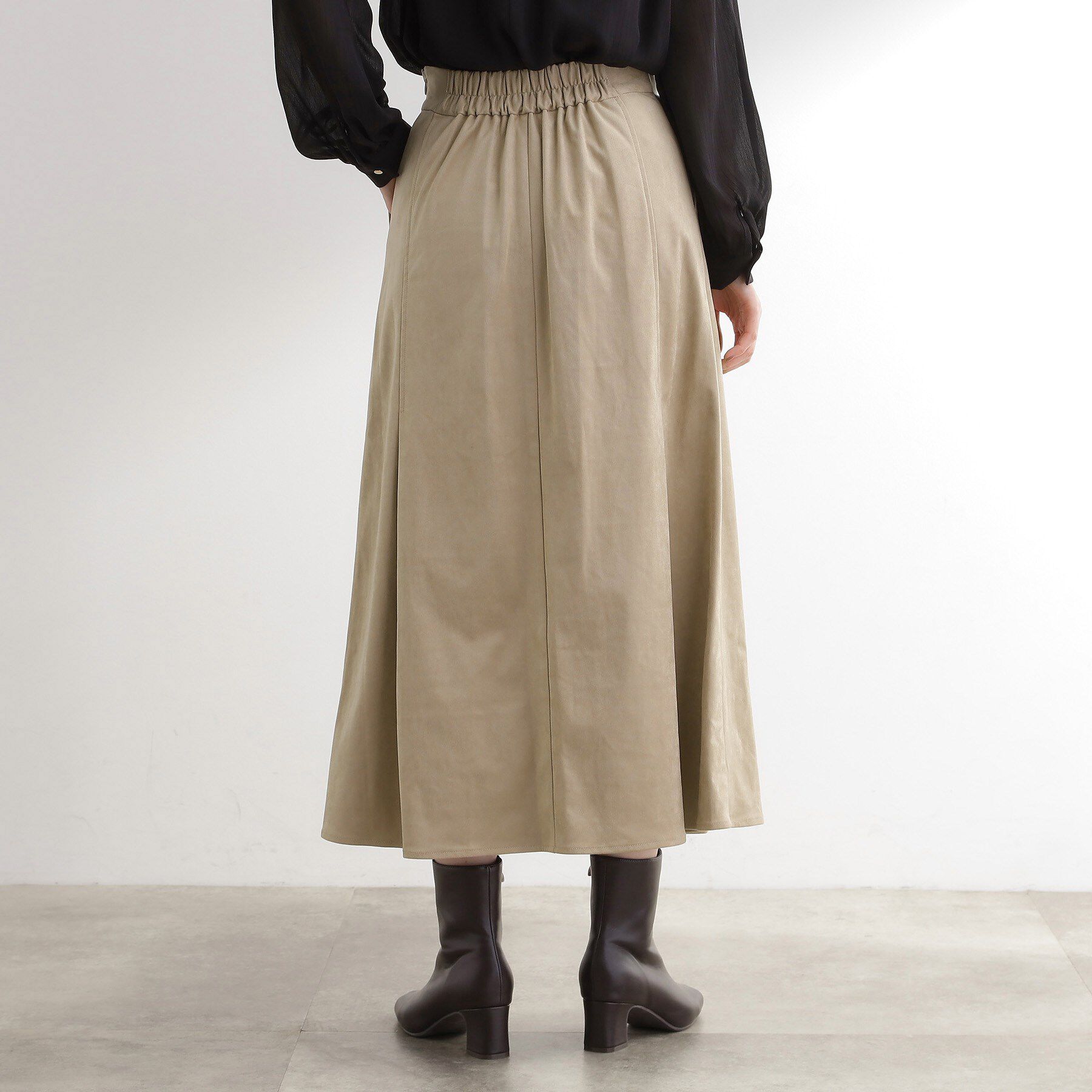 grove「しっとりスエードで描くやわらかなマーメイドスカート」|スカート|