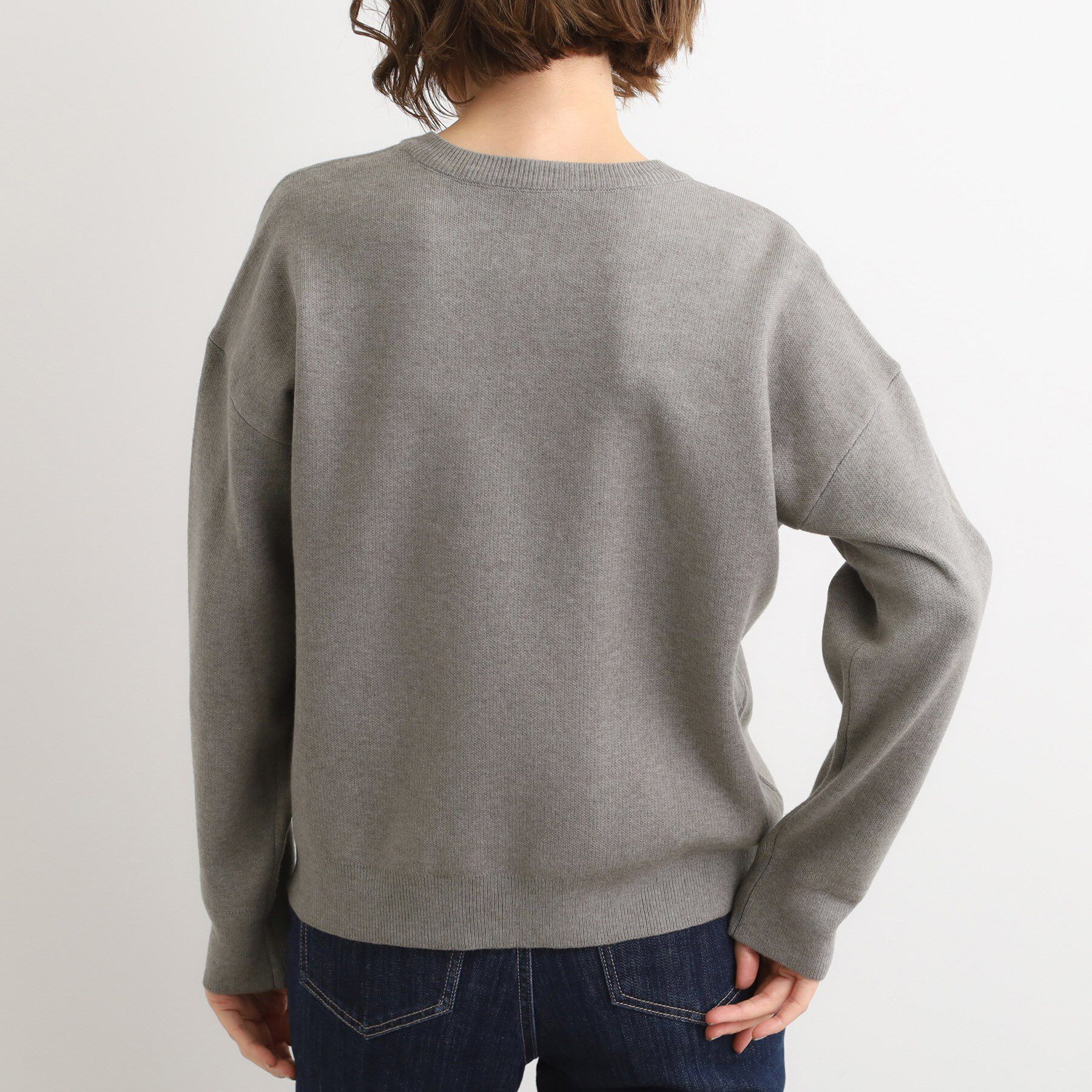 grove「カレッジロゴキーネックニット」|ニット・セーター|