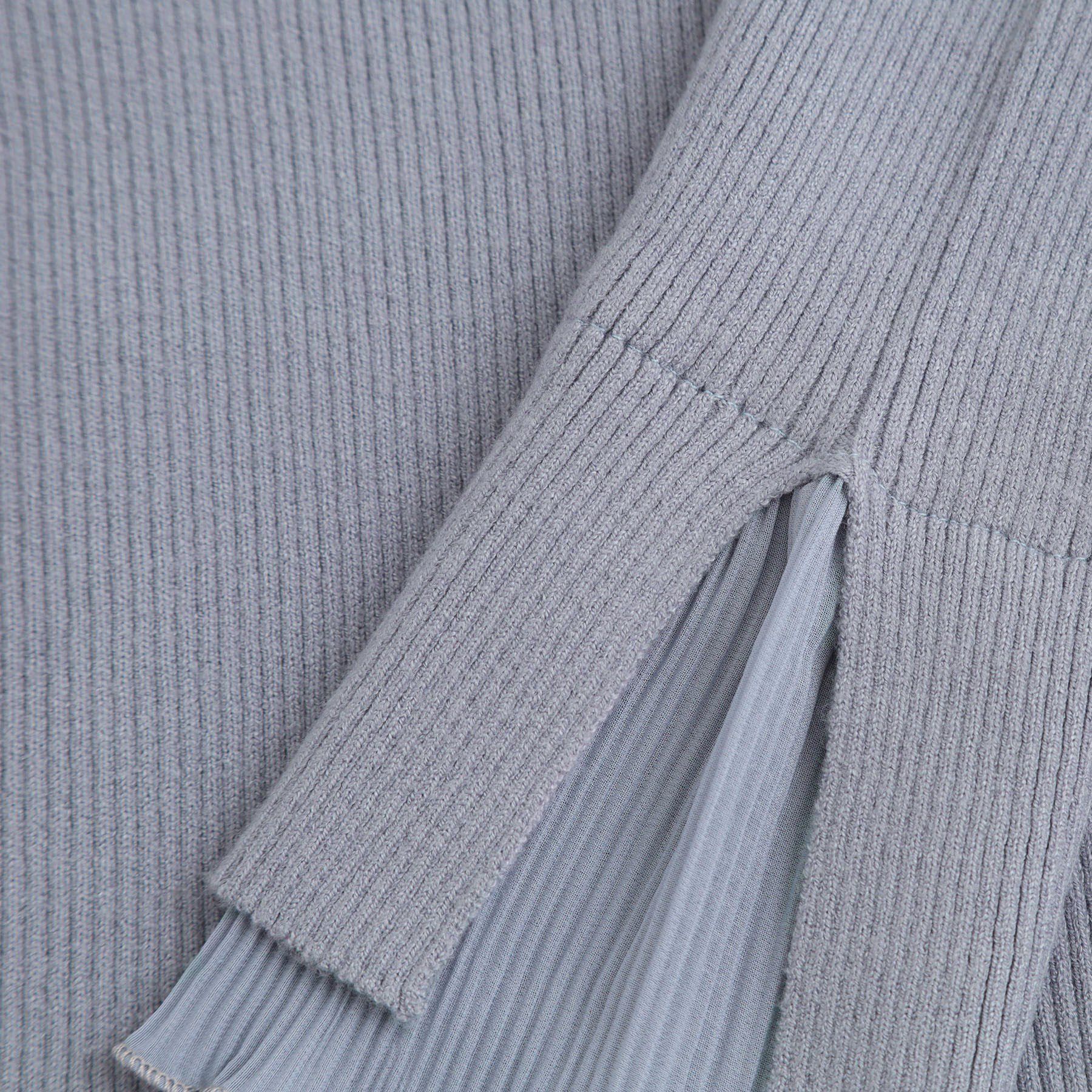 grove「プリーツレイヤードニットプルオーバー」|ニット・セーター|