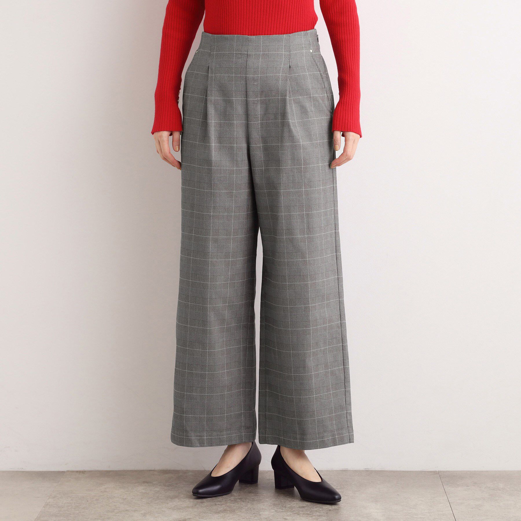 grove「【選べる着丈/多機能】裏起毛ハイパーストレッチワイドパンツ」|その他|