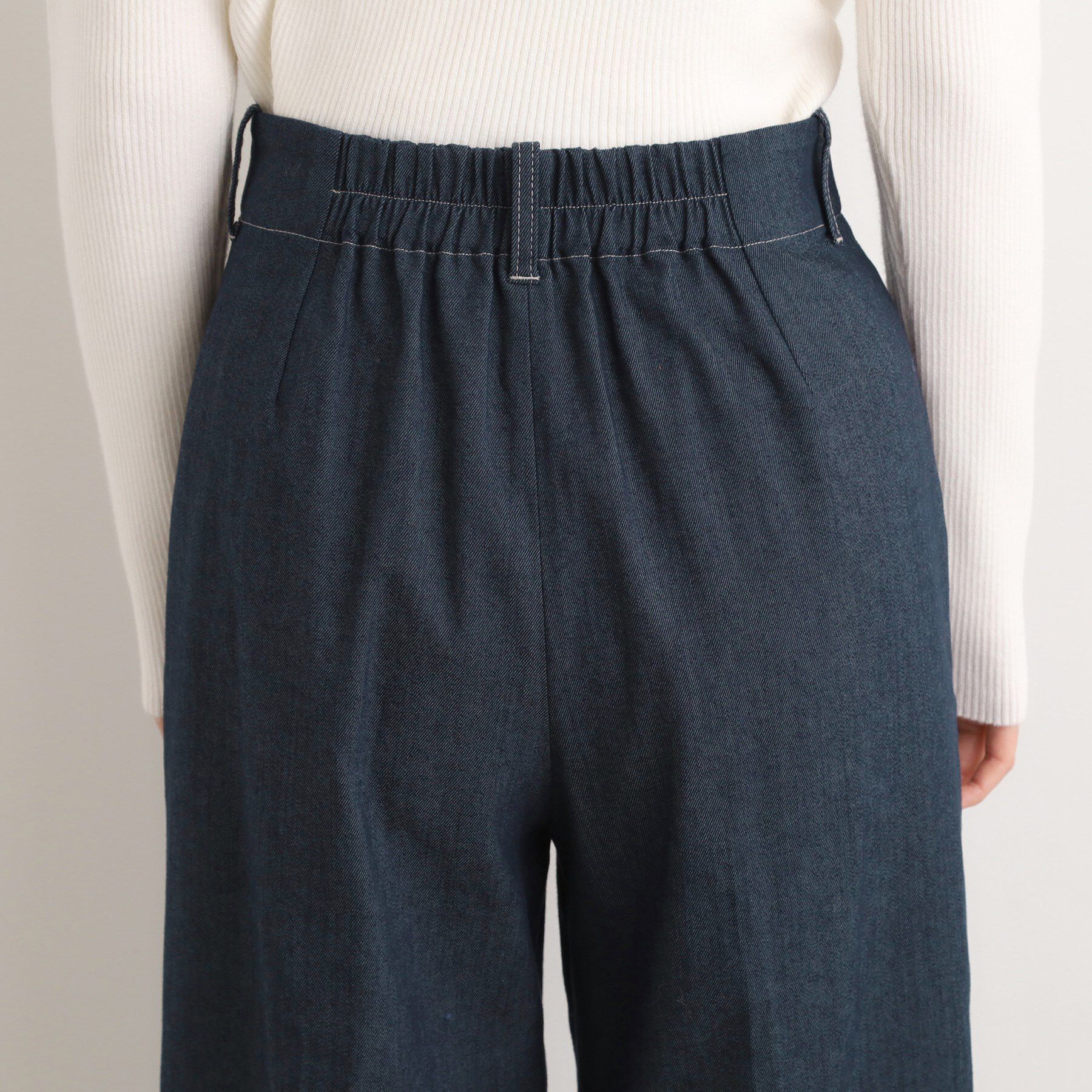 grove「【あったか裏起毛】デニムライクストレートワイドパンツ」|その他|