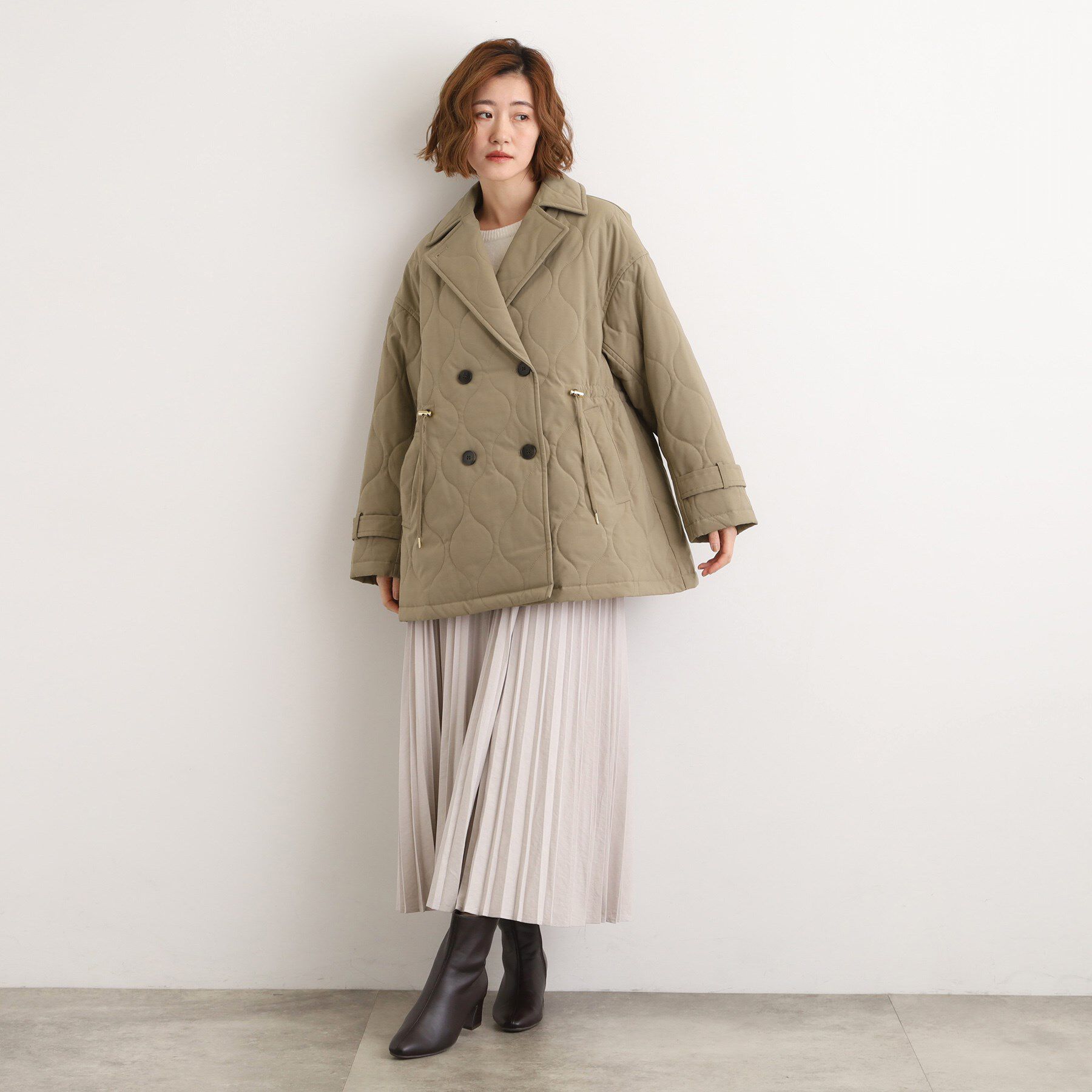 grove「キルティングPコートジャケット」|ピーコート|