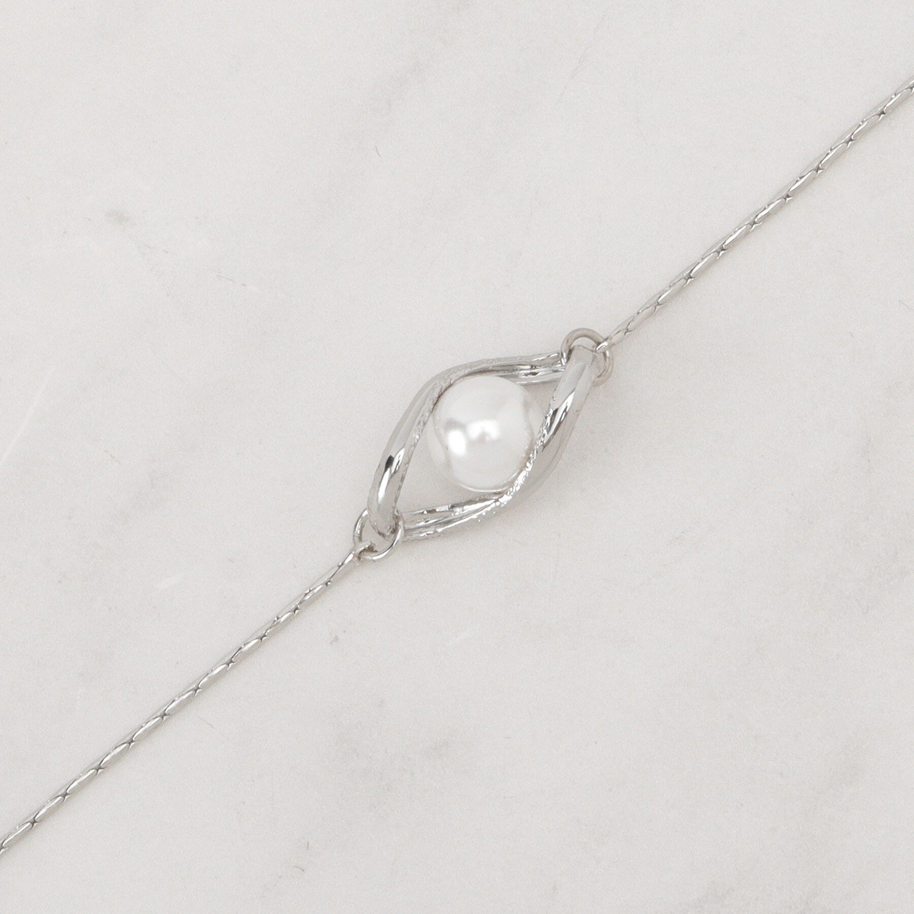 grove「パール調メタルY字アジャスタブルネックレス」|ネックレス|